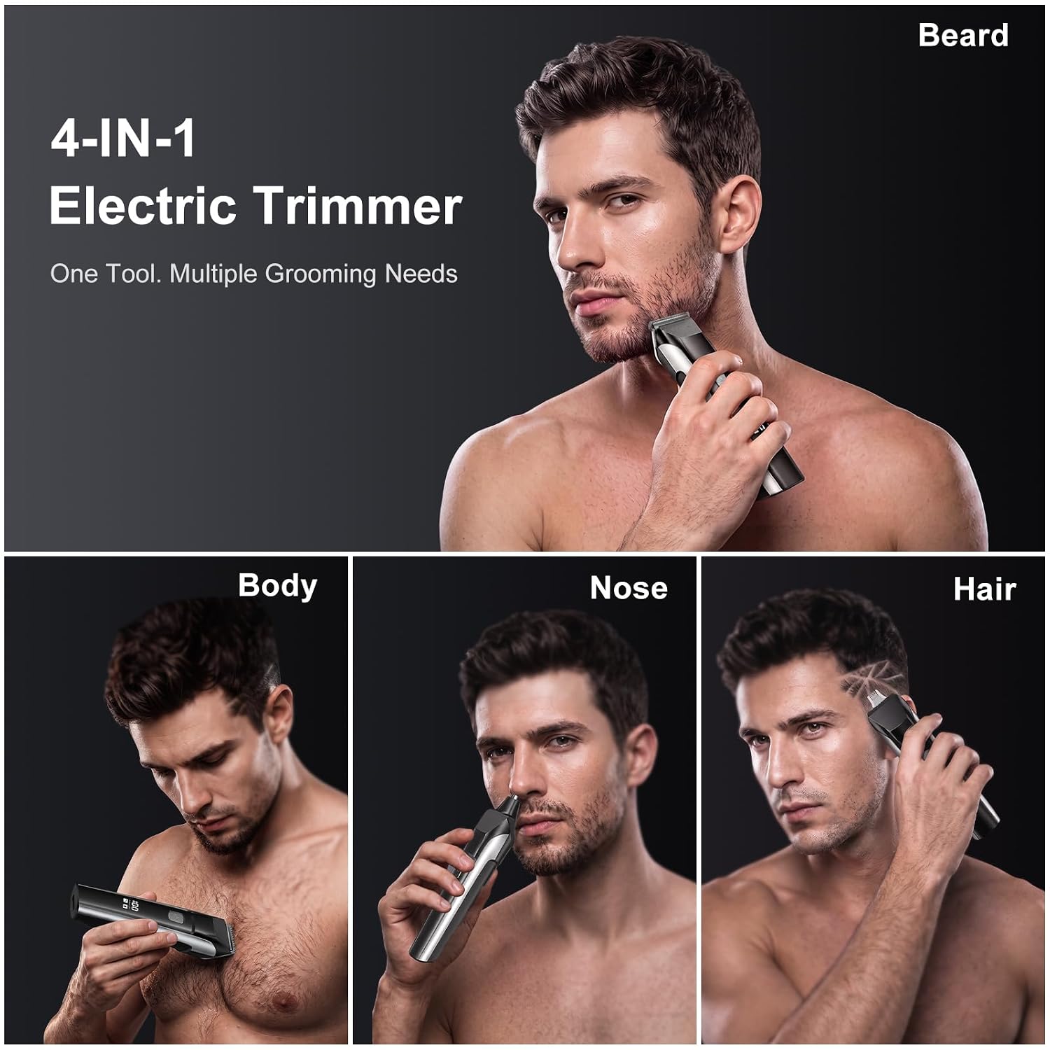 Thumbnail 2 de YGZ Beard Trimmer with 11 Guide Combs