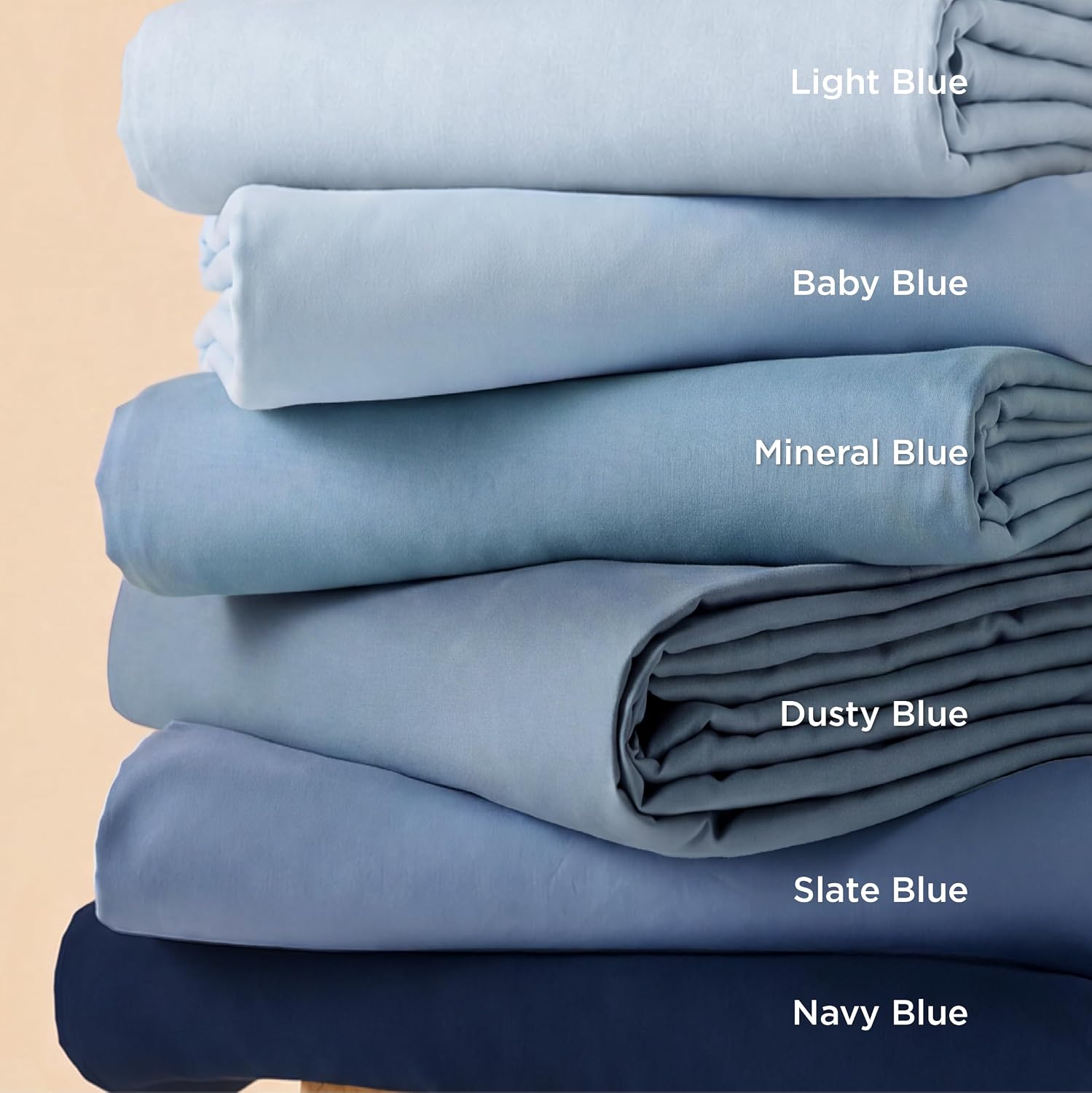 Thumbnail 6 de Bedsure Duvet Cover Set-Solid Queen Duvet Cover, Double-Brushed Navy Blue, 90 x 90 in