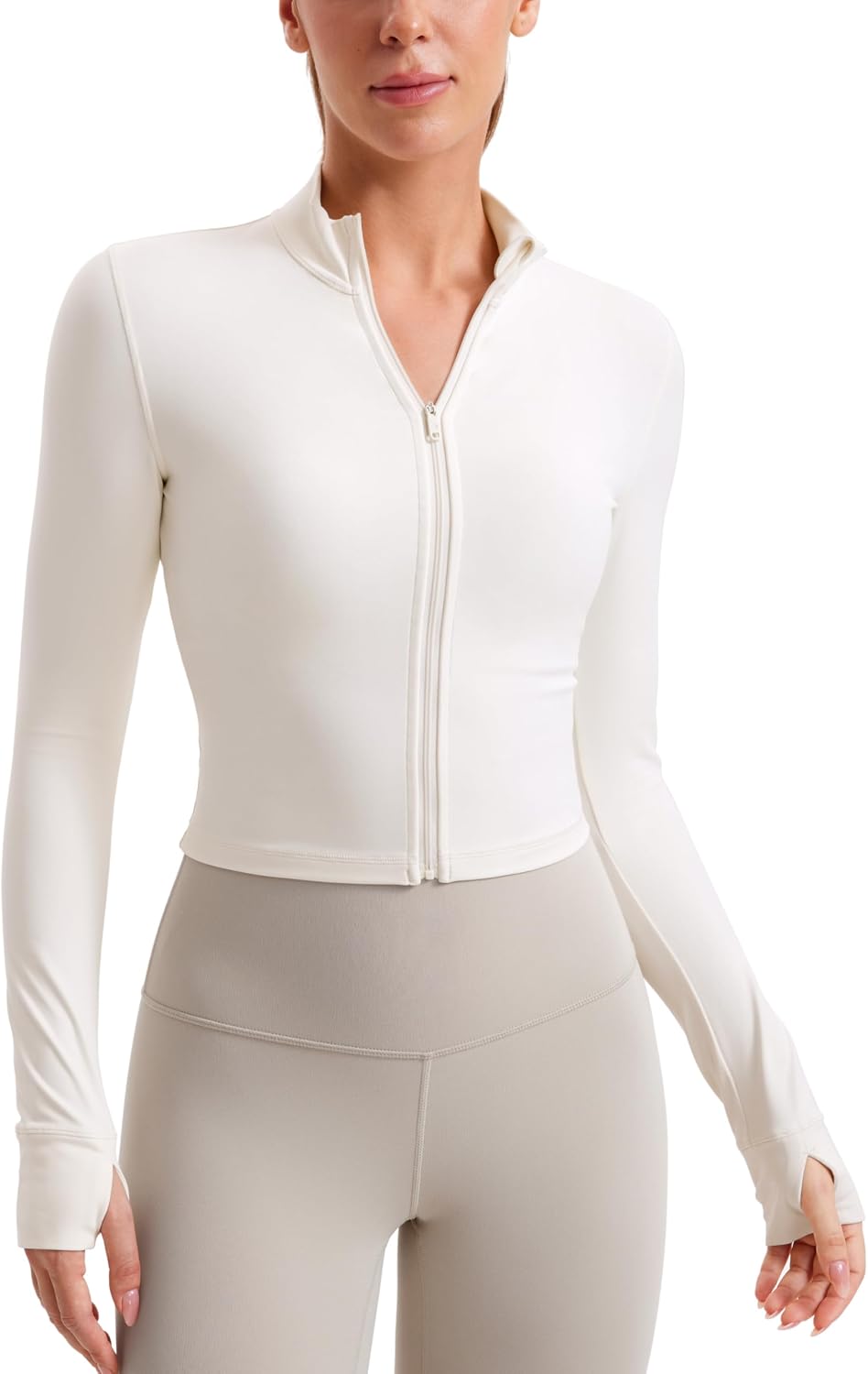 Detalle de CRZ YOGA veste d’entraînement Butterluxe à fermeture éclair intégrale pour femmes