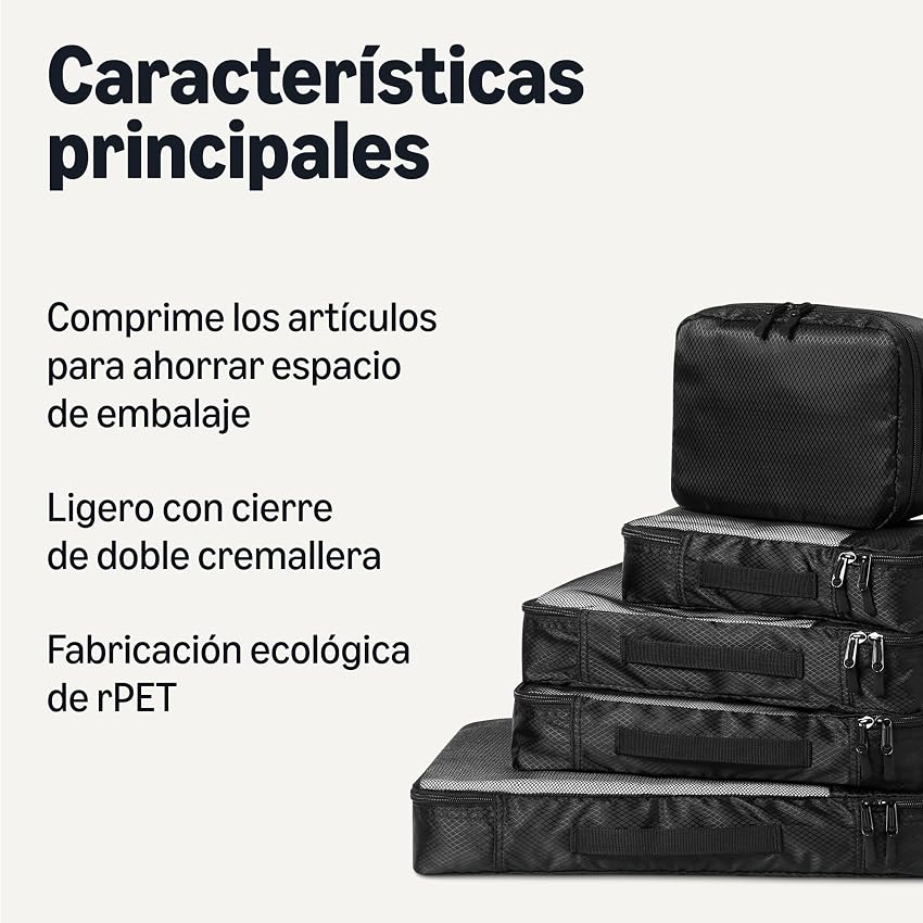 Thumbnail 1 de Amazon Essentials Juego 8 cubos organizadores para maleta
