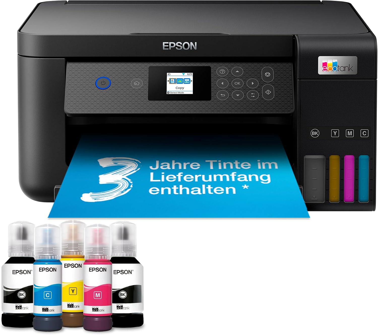 Thumbnail 4 de Epson EcoTank ET-2856, A4, Wi-Fi, 3 Jahre Tinte đš