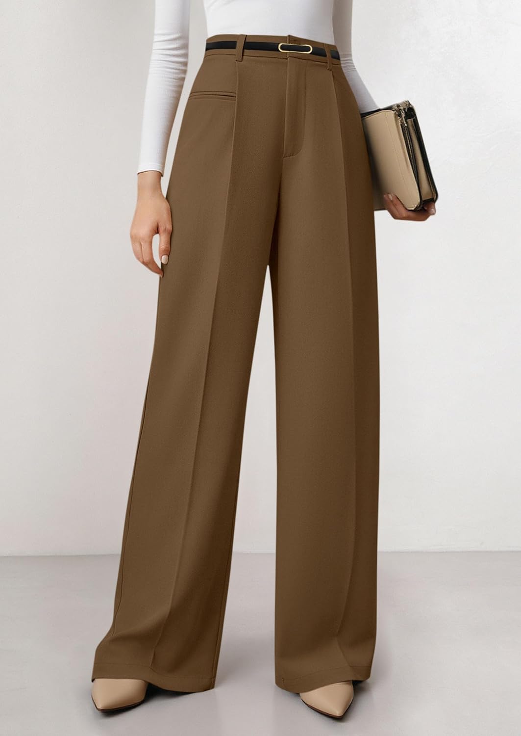 Thumbnail 1 de PRETTYGARDEN Women's Wide Leg Dress Pants: High-Waisted Palazzo Trousers for Work and Everyday
