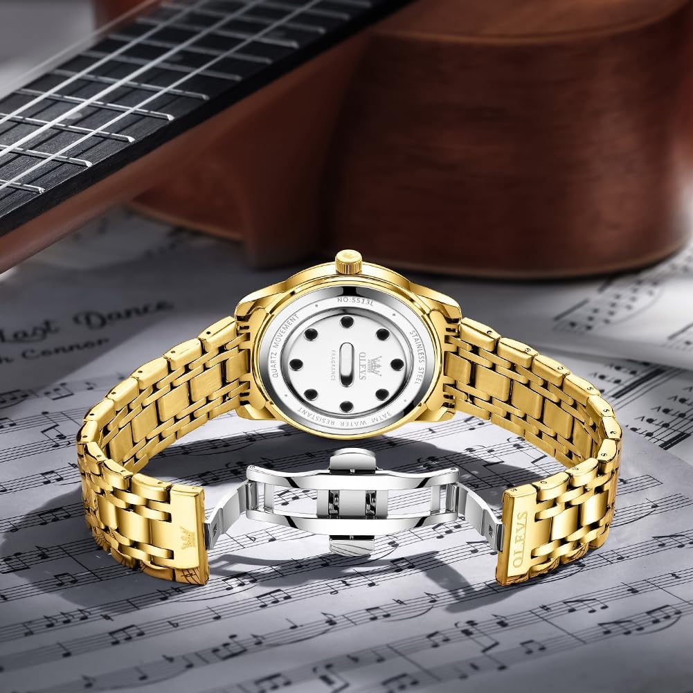 Detalle de OLEVS Montres Hommes Diamant 30M