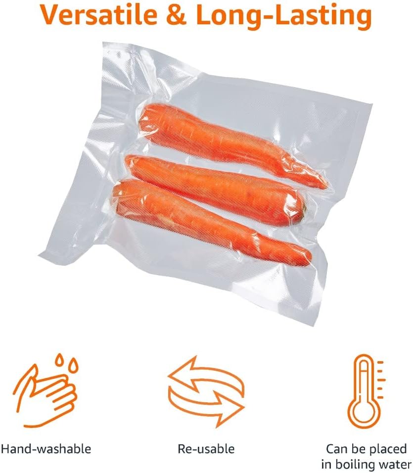 Detalle de Amazon Basics Vacuum Food Sealer Roll, 30 cm x 6 metre, Pack of 2