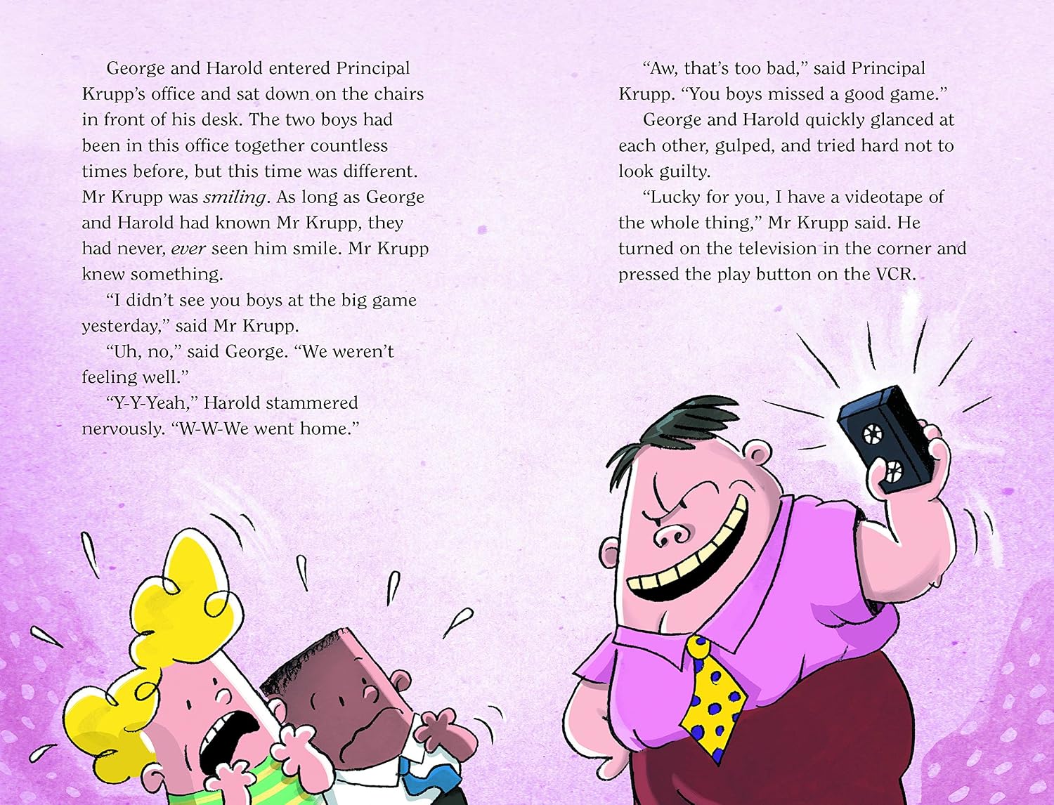 Detalle de Captain Underpants: Two Pant-tastic Novels in One (Full Colour!): 1 – kolorowy tom dwóch powieści