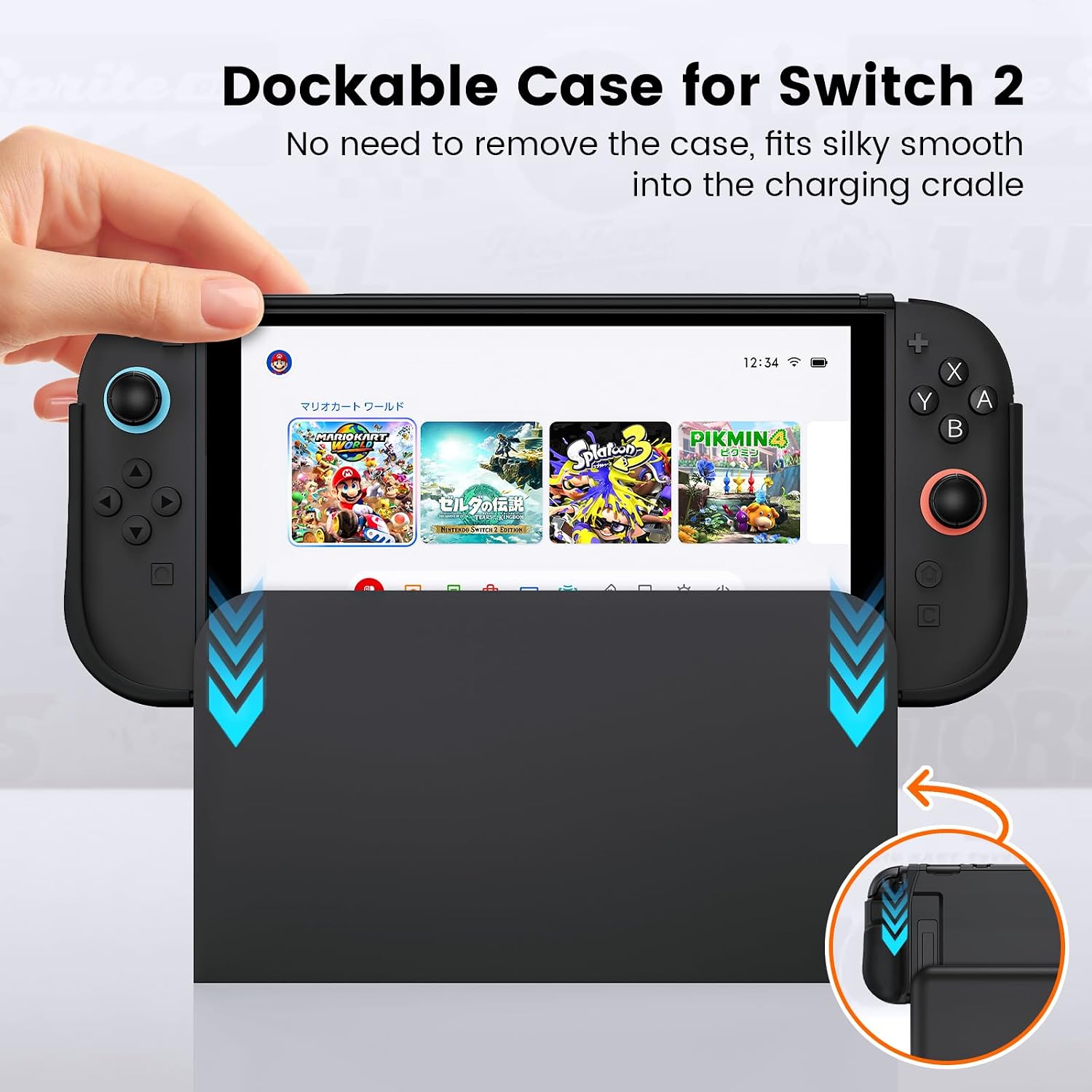 Detalle de BHGift Switch 2 Grip Case 2025