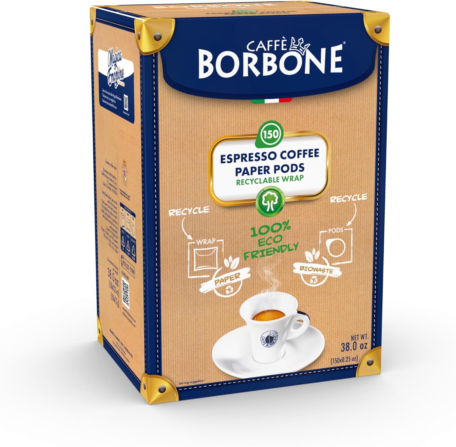 Thumbnail 6 de Caffè Borbone Cápsulas Compostables Azul 150 – Compatible ESE