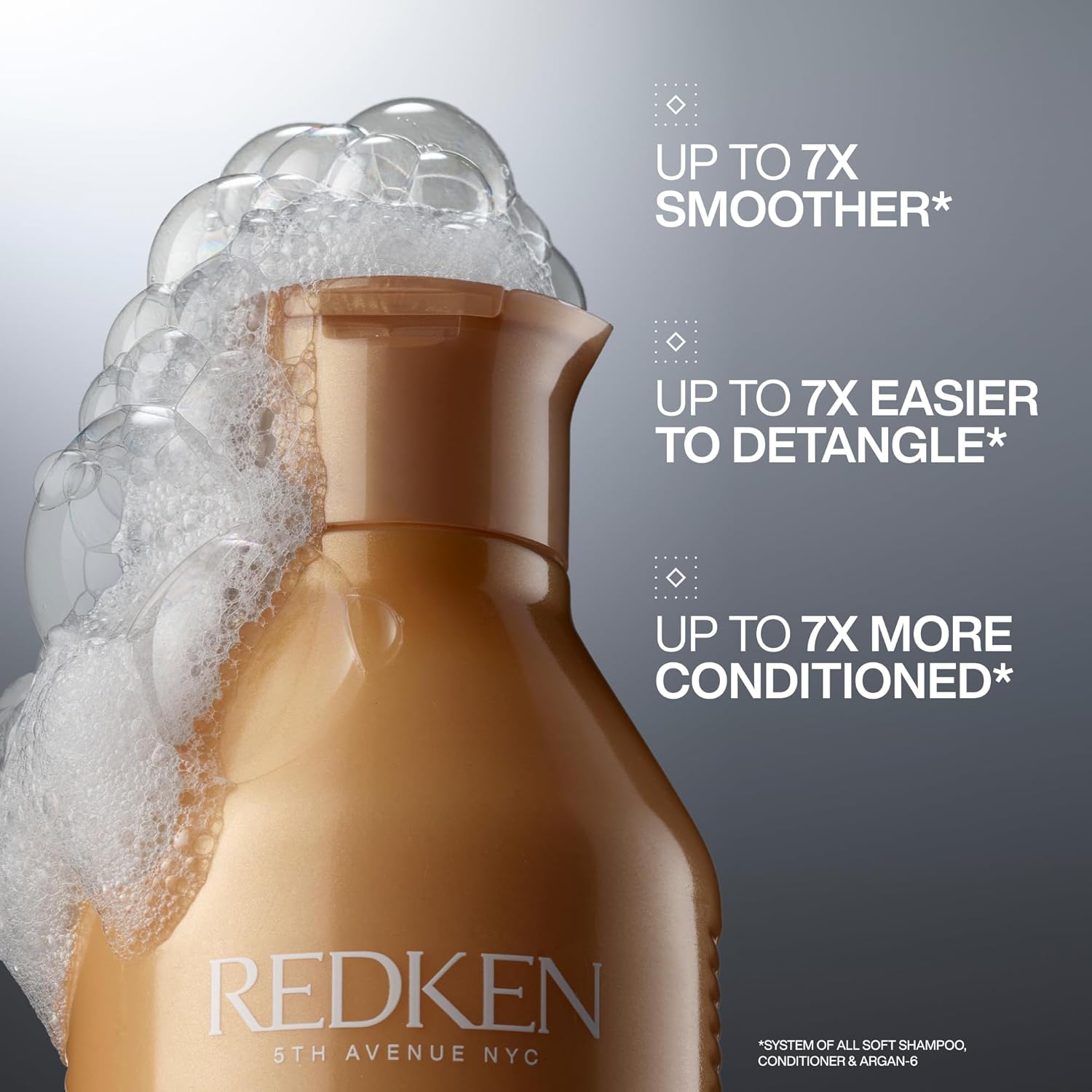 Thumbnail 2 de REDKEN All Soft Shampoo and Conditioner Set for Dry Hair with Argan Oil