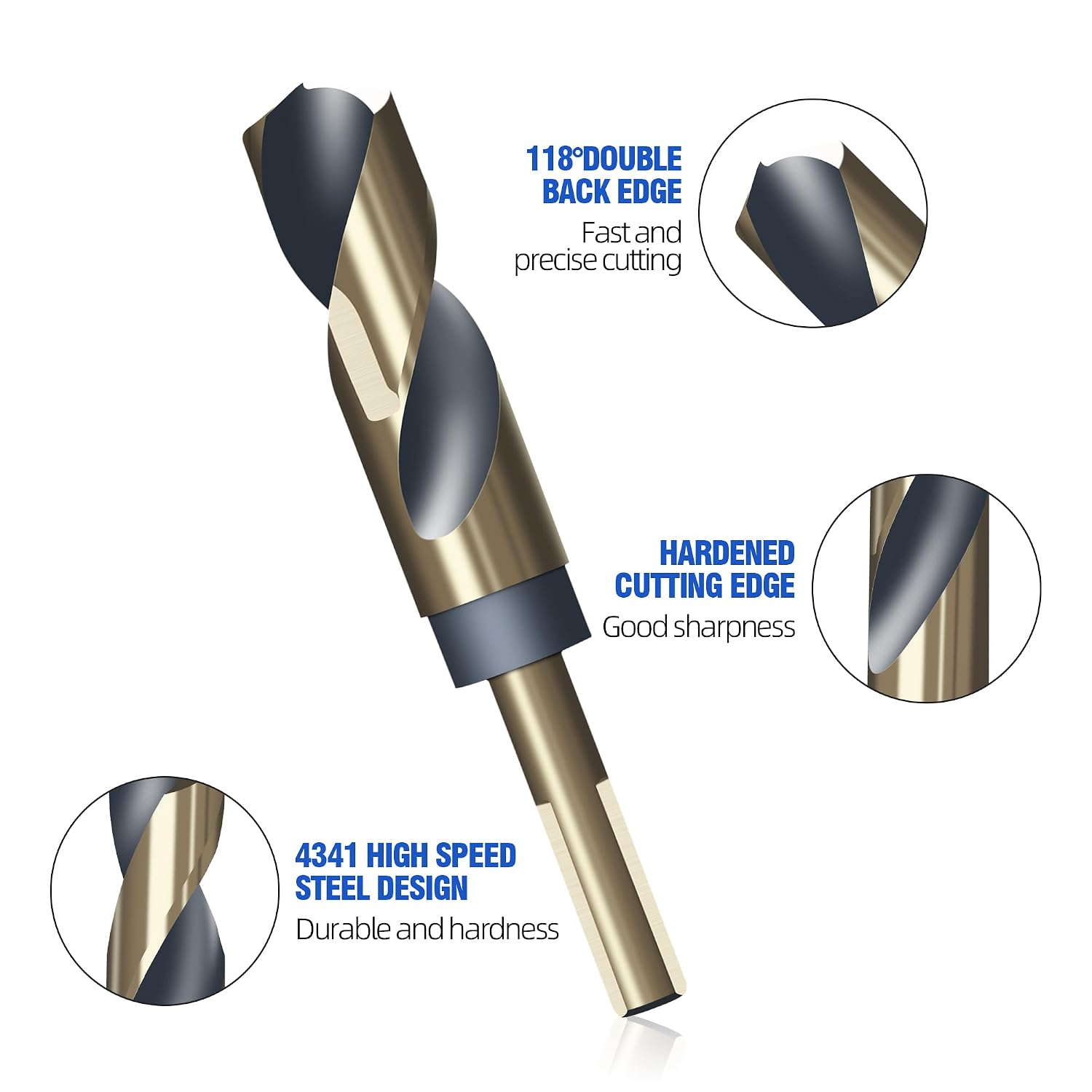 Detalle de HUHAO Reduced-Shank Drill Bit, 10mm Shank
