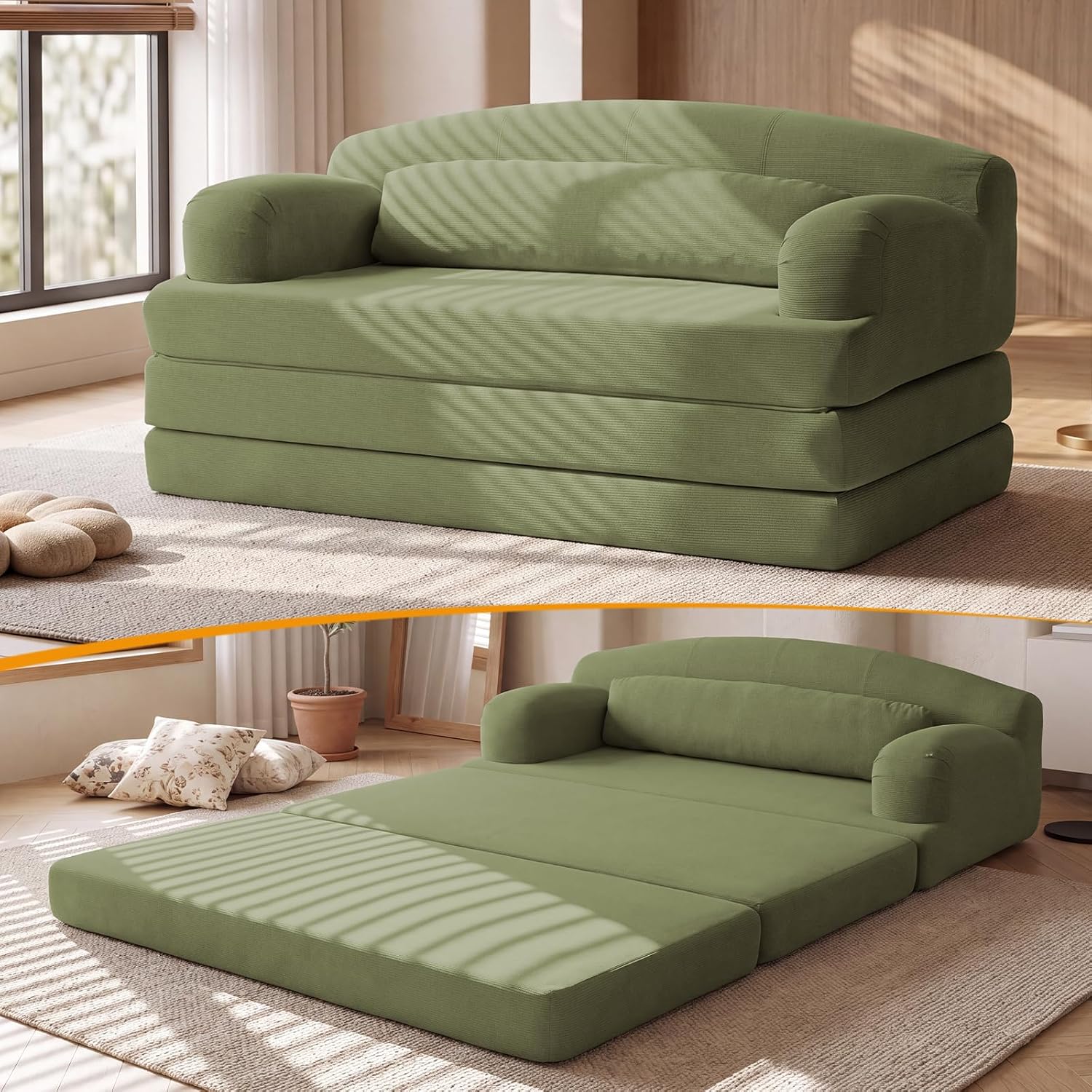Detalle de Vivaflex Trifold Sofa Bed 57.1-Inch