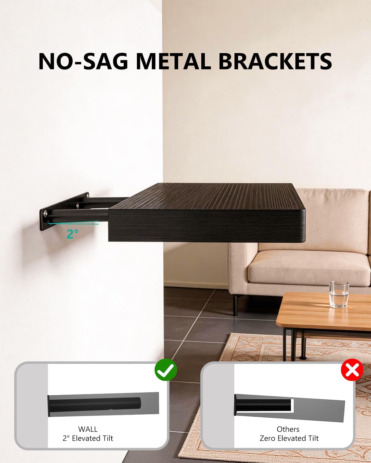 Thumbnail 3 de WALI Floating Shelves, 2-Tier