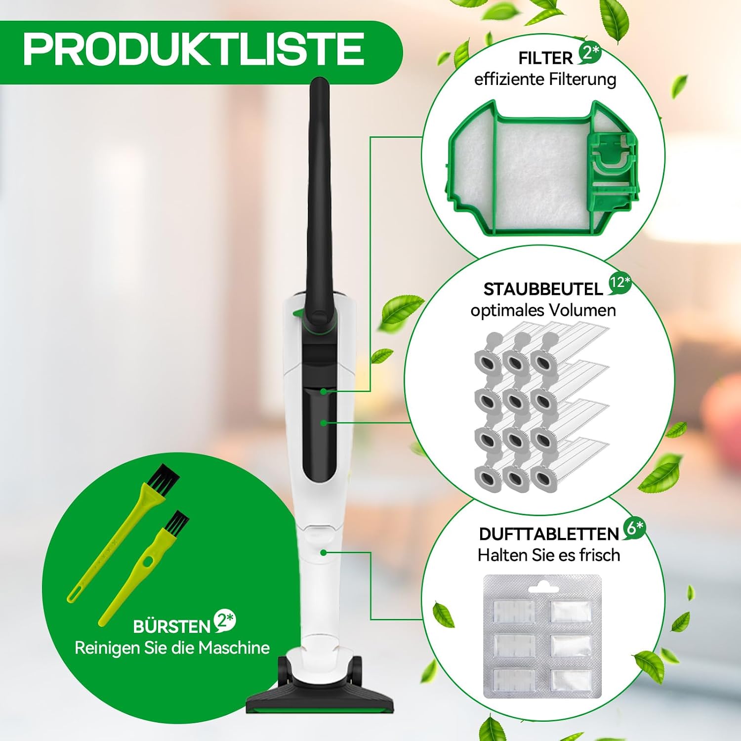 Thumbnail 6 de Vorwerk Kobold VK7 FP7 12 Staubsaugerbeutel đź§ą