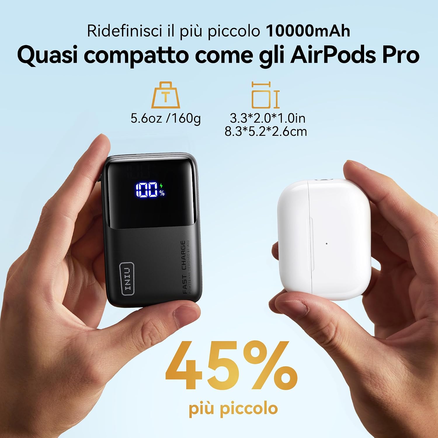 Detalle 2 de INIU Mini Power Bank 10000mAh 45W