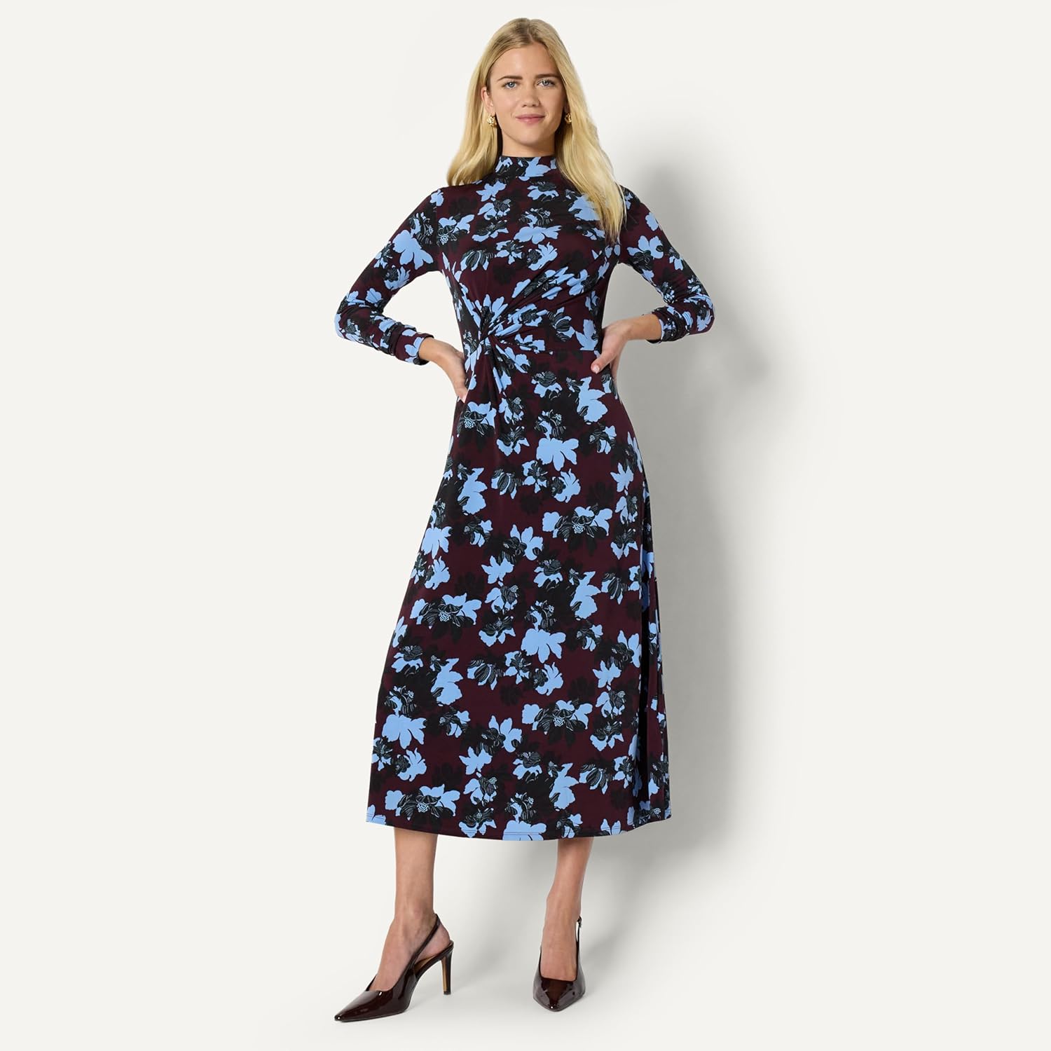 Thumbnail 4 de Amazon Essentials Women’s Fit and Flare Long-Sleeved Short Maxi Dress