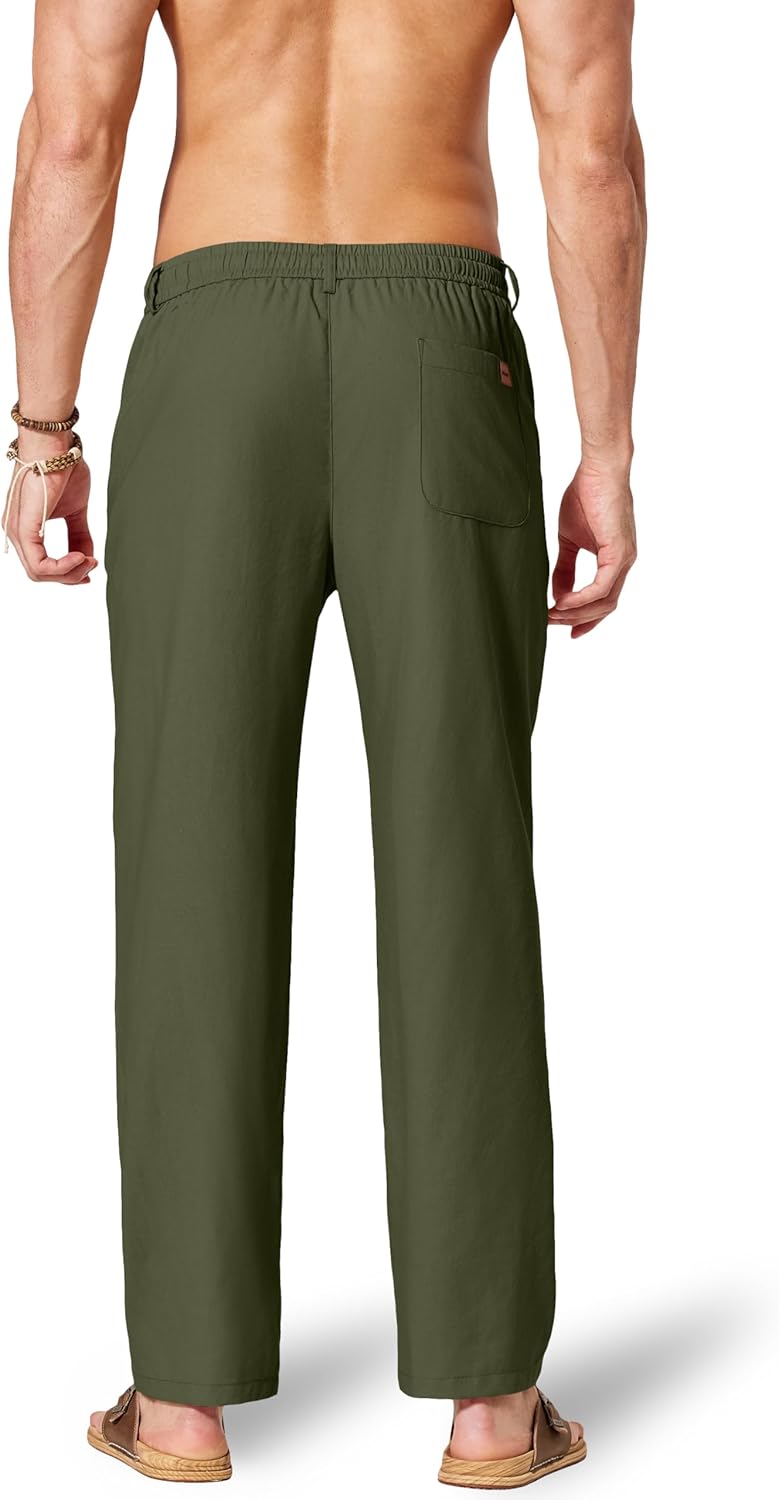 Thumbnail 4 de COOFANDY Men's Cotton Linen Loose Fit Pants