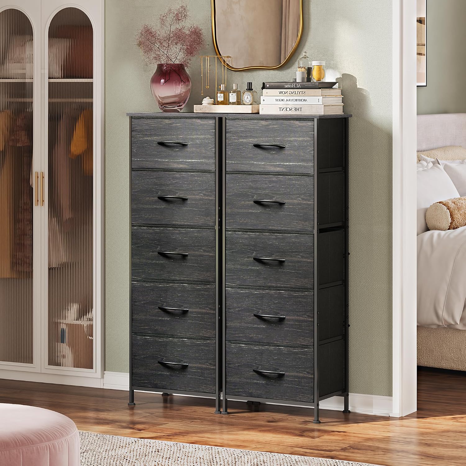 Detalle 2 de WLIVE 5-Drawer Fabric Dresser