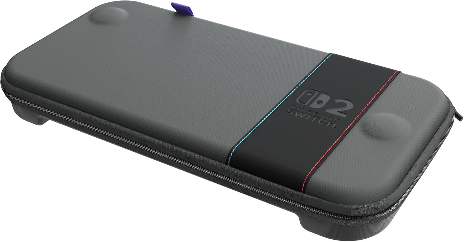 Detalle de Turtle Beach PlayTrek Custodia aderente Charcoal Black per Nintendo Switch 2