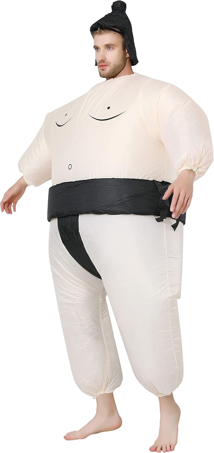 Detalle de FXICH Sumo Wrestler Costume Inflatable Adults – Aufblasbares Kostüm für Halloween und Karneval