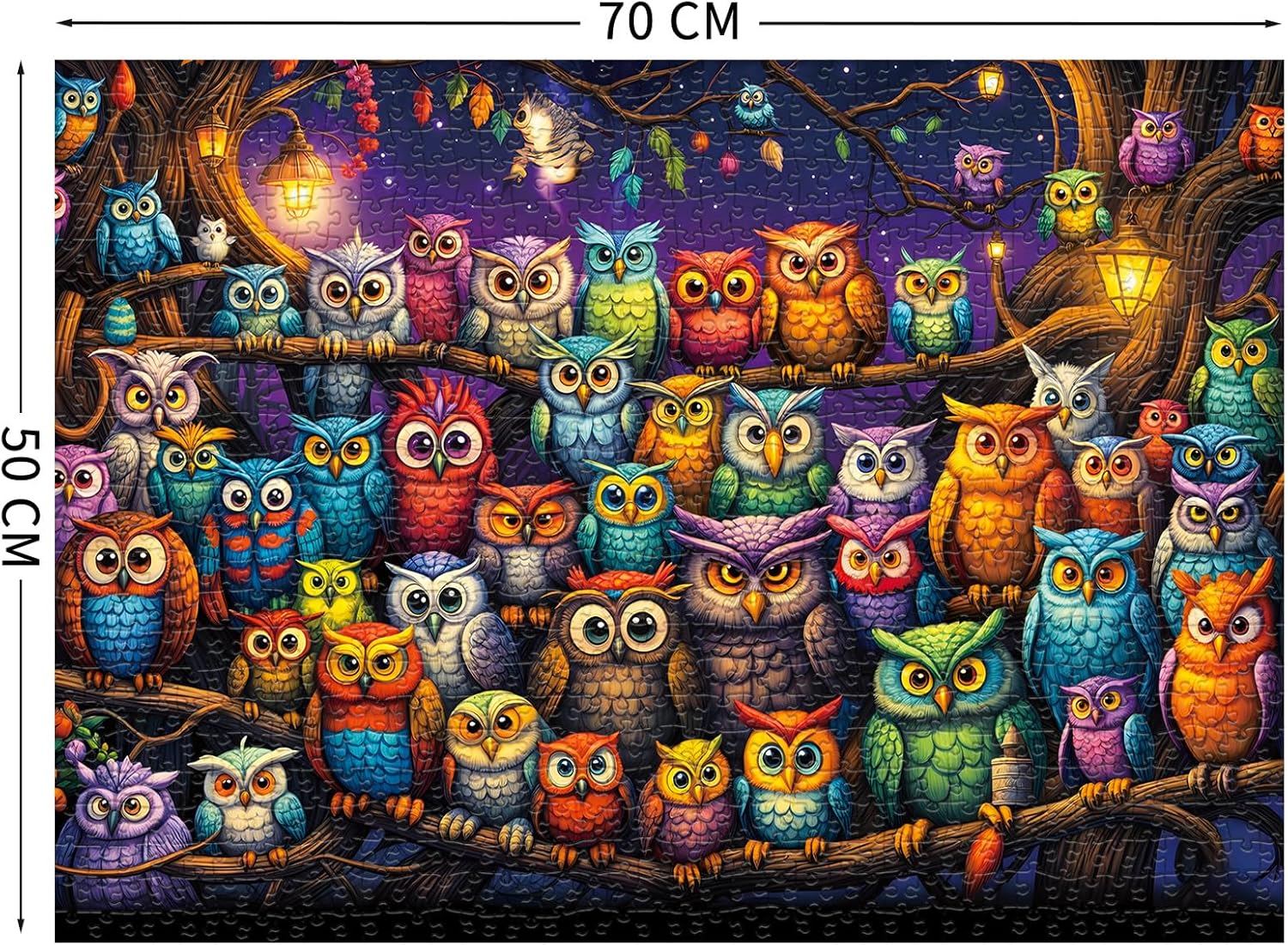 Detalle 2 de TangComplete Owl Family Puzzle 🧩