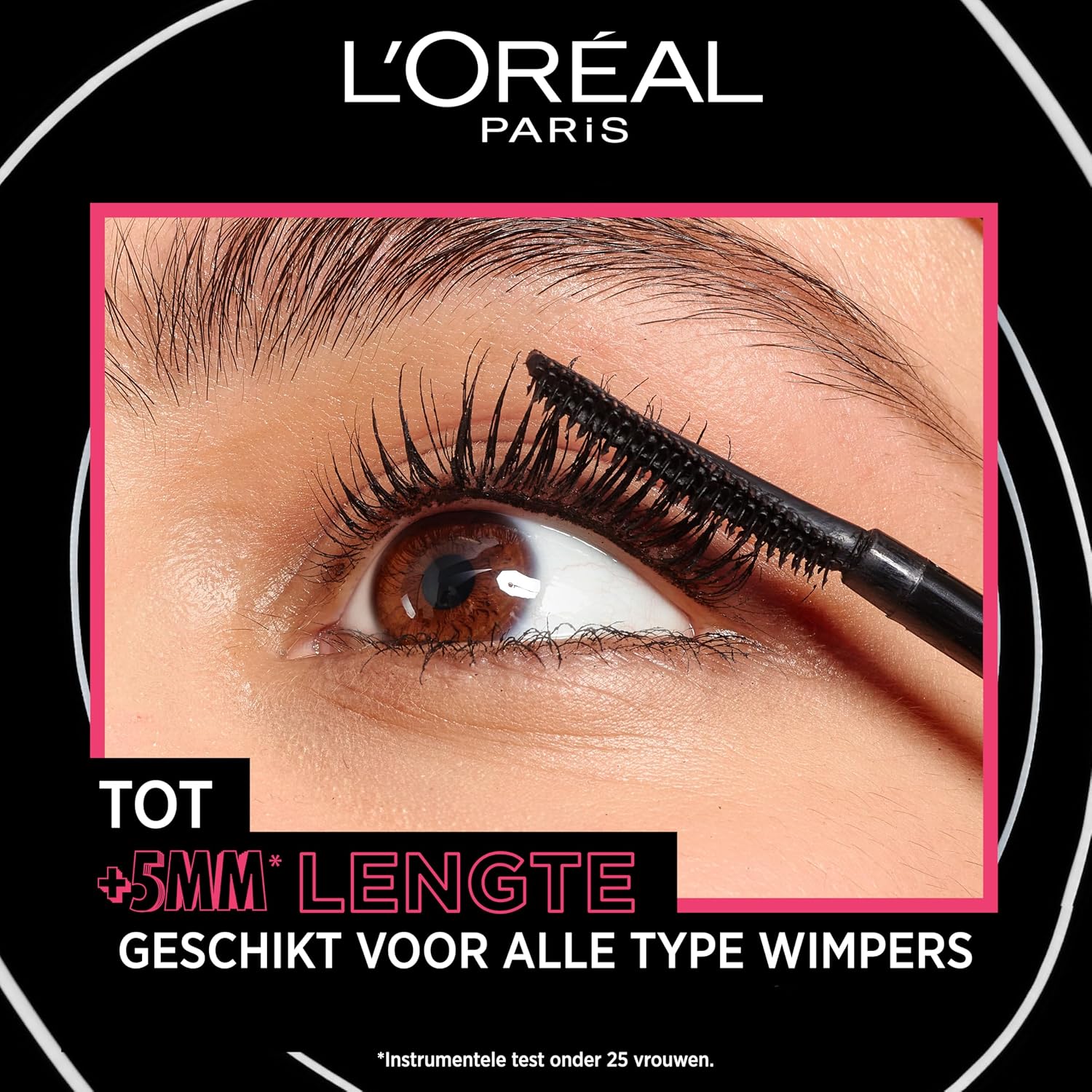 Detalle de L’Oréal Paris Telescopic Lift Mascara – verlängert, hebt und trennt die Wimpern bis zu 5 mm (Extra Black)