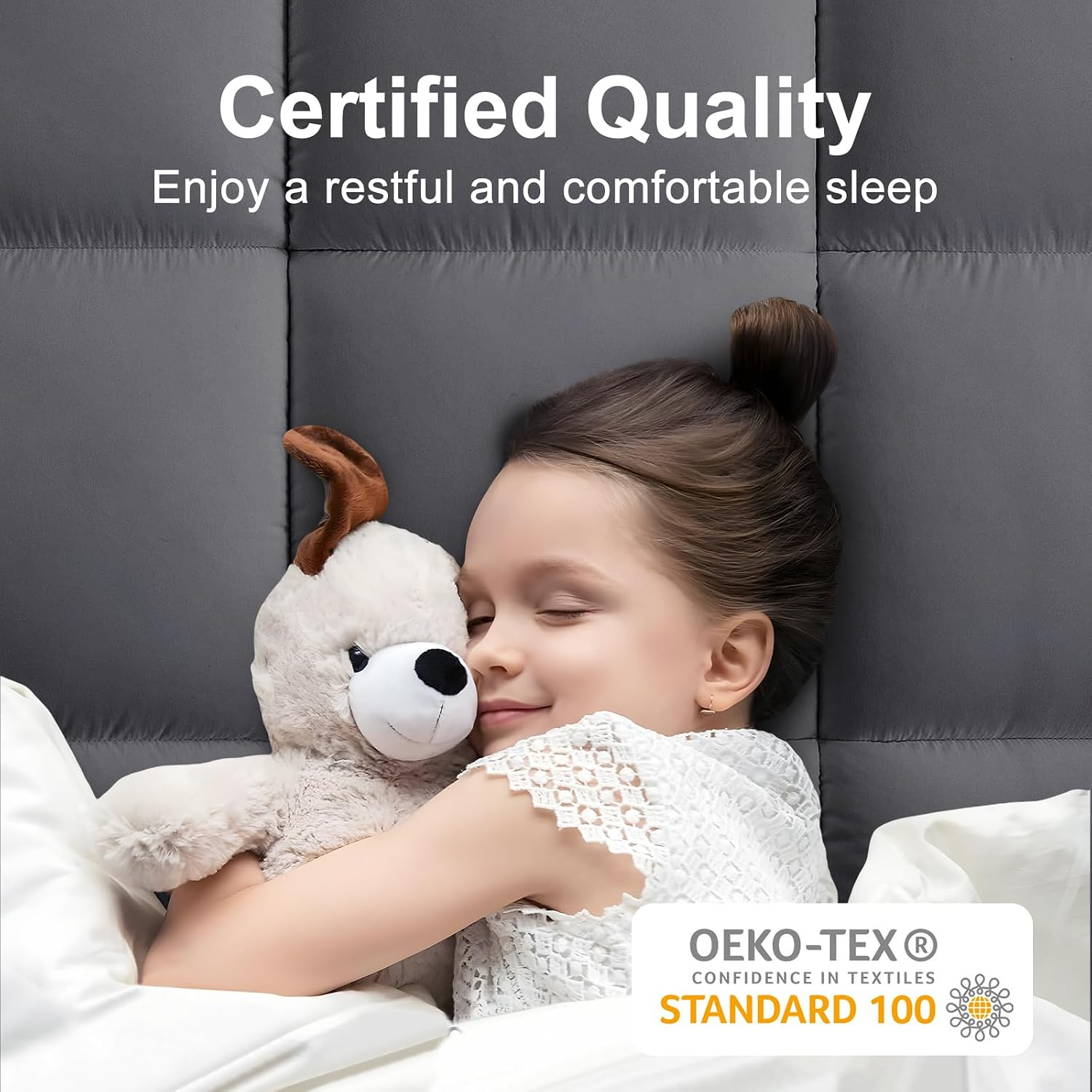 Detalle 2 de CHOPINMOON CPCAMT001 Queen Mattress Topper, 3-Zone Pillow Top