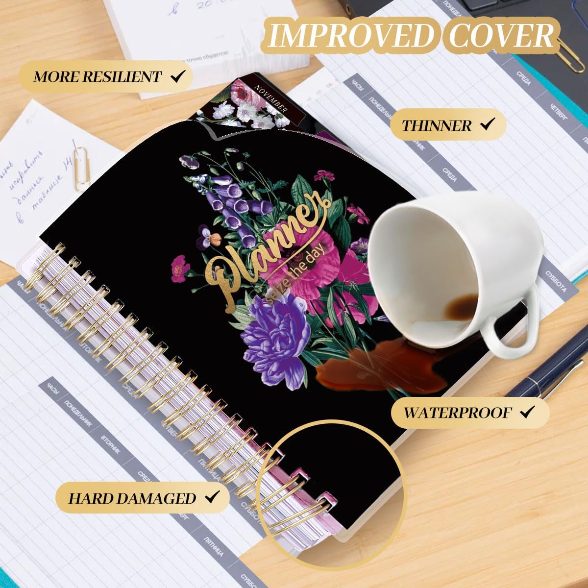 Thumbnail 6 de Arundhati AH07 18-Month Planner, July 2026–December 2027, Daily, Weekly & Monthly