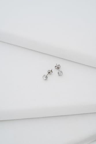 Detalle de Ted Baker Sinee Mini Crystal Stud Earrings For Women (Silver/Crystal)