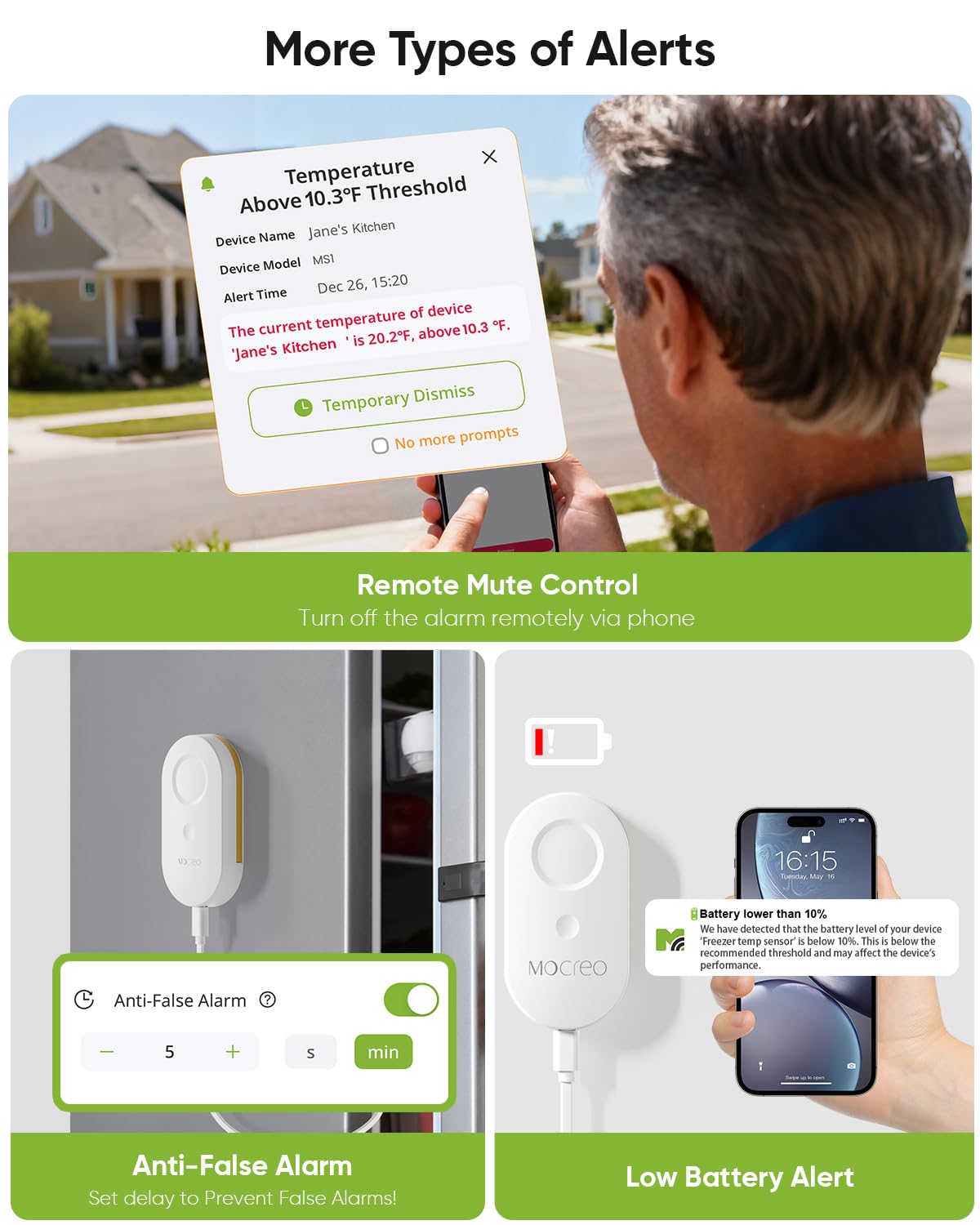 Thumbnail 4 de MOCREO WiFi Thermometer, 2-Pack ⚡