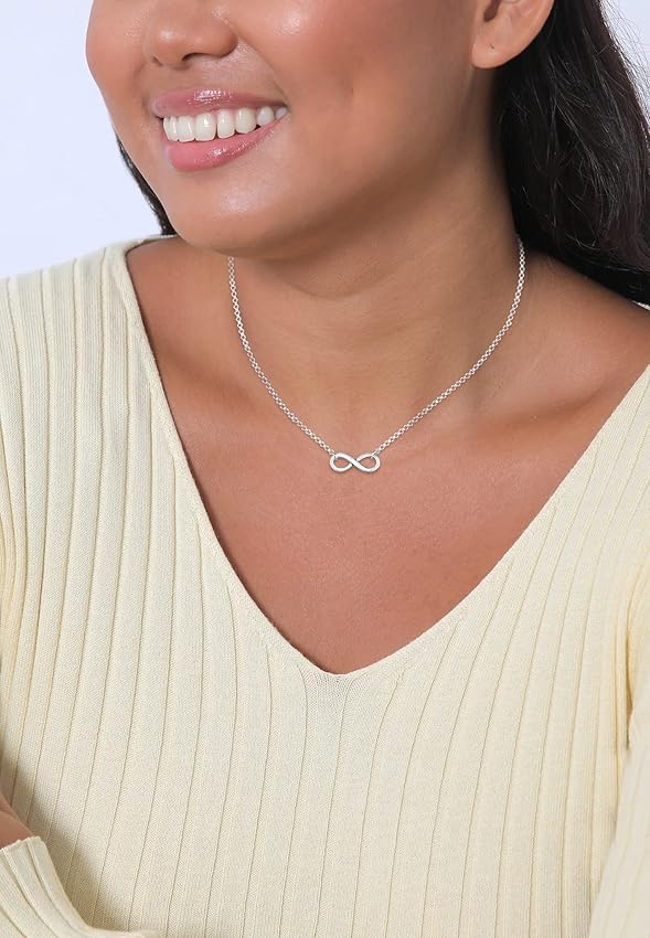Thumbnail 5 de Elli Collar Mujer Infinity 38 cm 925 plata