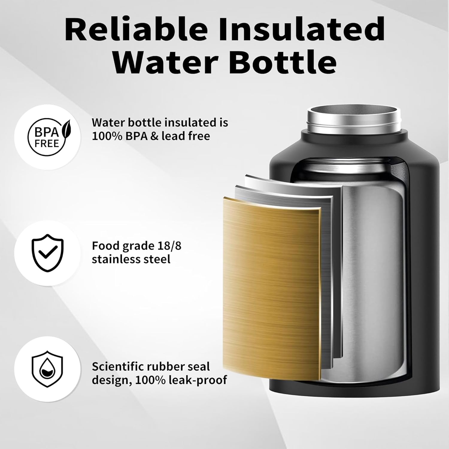 Detalle de Watersy 1-Gallon Insulated Water Bottle ⚡