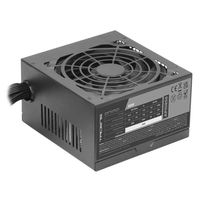 Detalle 2 de Tacens Anima APIII850 850W: fuente ATX 850W con eficiencia Bronze y protección integral