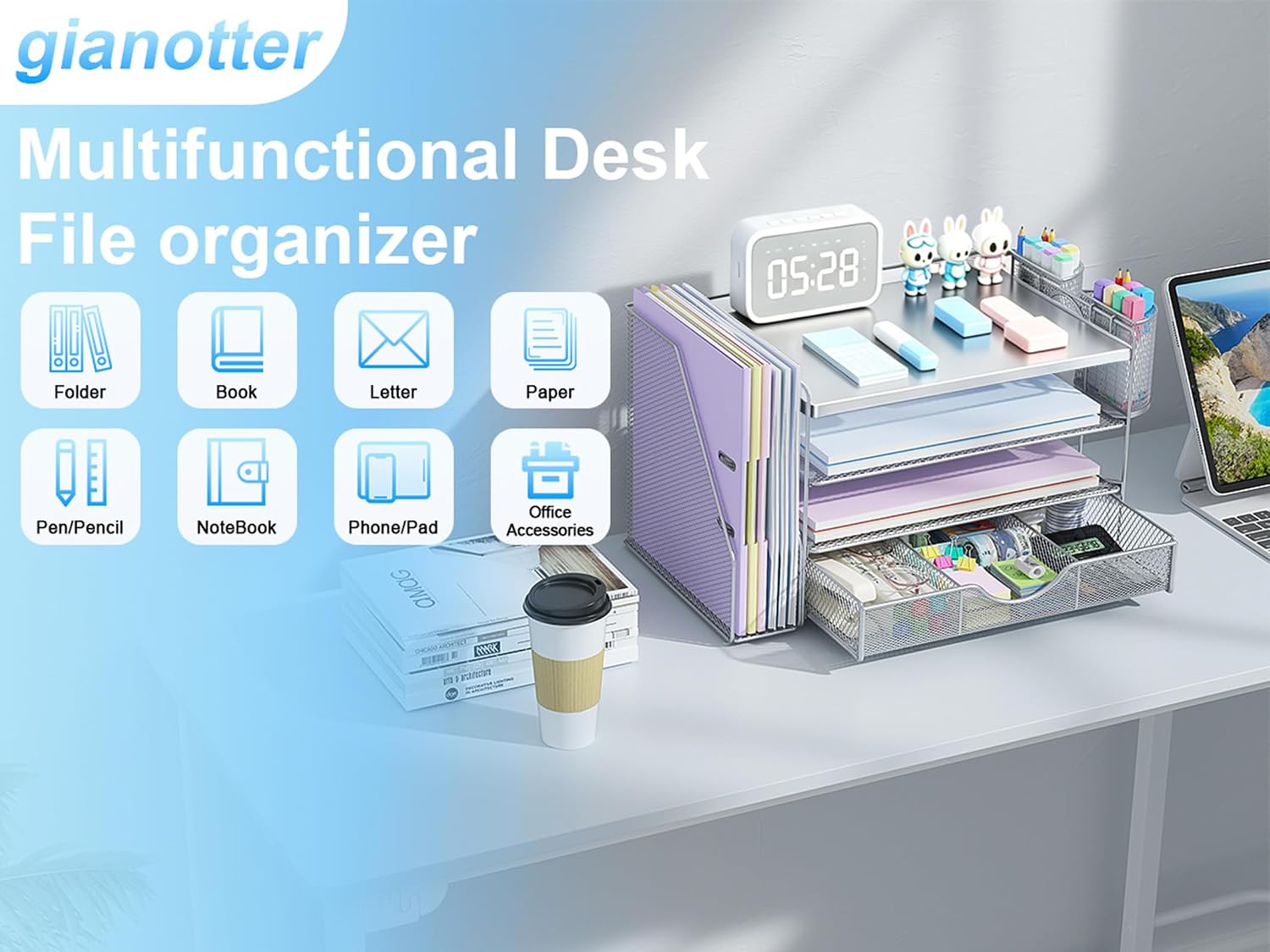 Thumbnail 6 de Gianotter Desk Organizer Steel