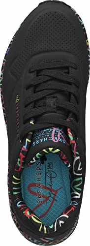 Thumbnail 7 de Skechers Uno Loving Love, sneaker da donna nere in pelle sintetica, 39 EU