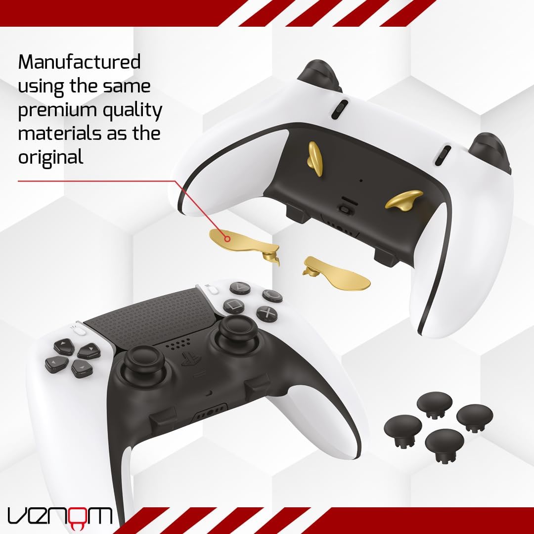 Detalle de Venom: zestaw do personalizacji kontrolera DualSense Edge na PS5, 10 elementów