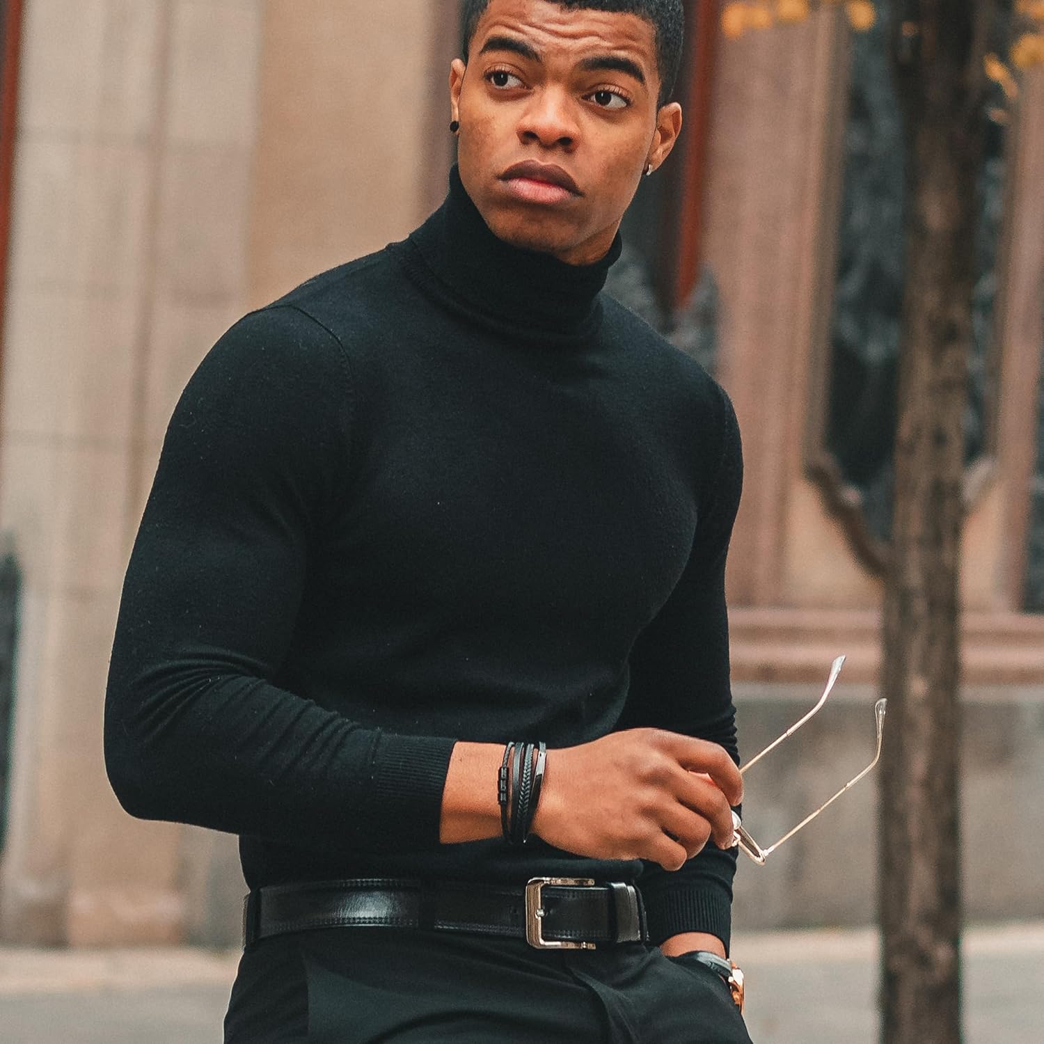 Thumbnail 3 de SERASAR Bracelet Homme Cuir Magnétique