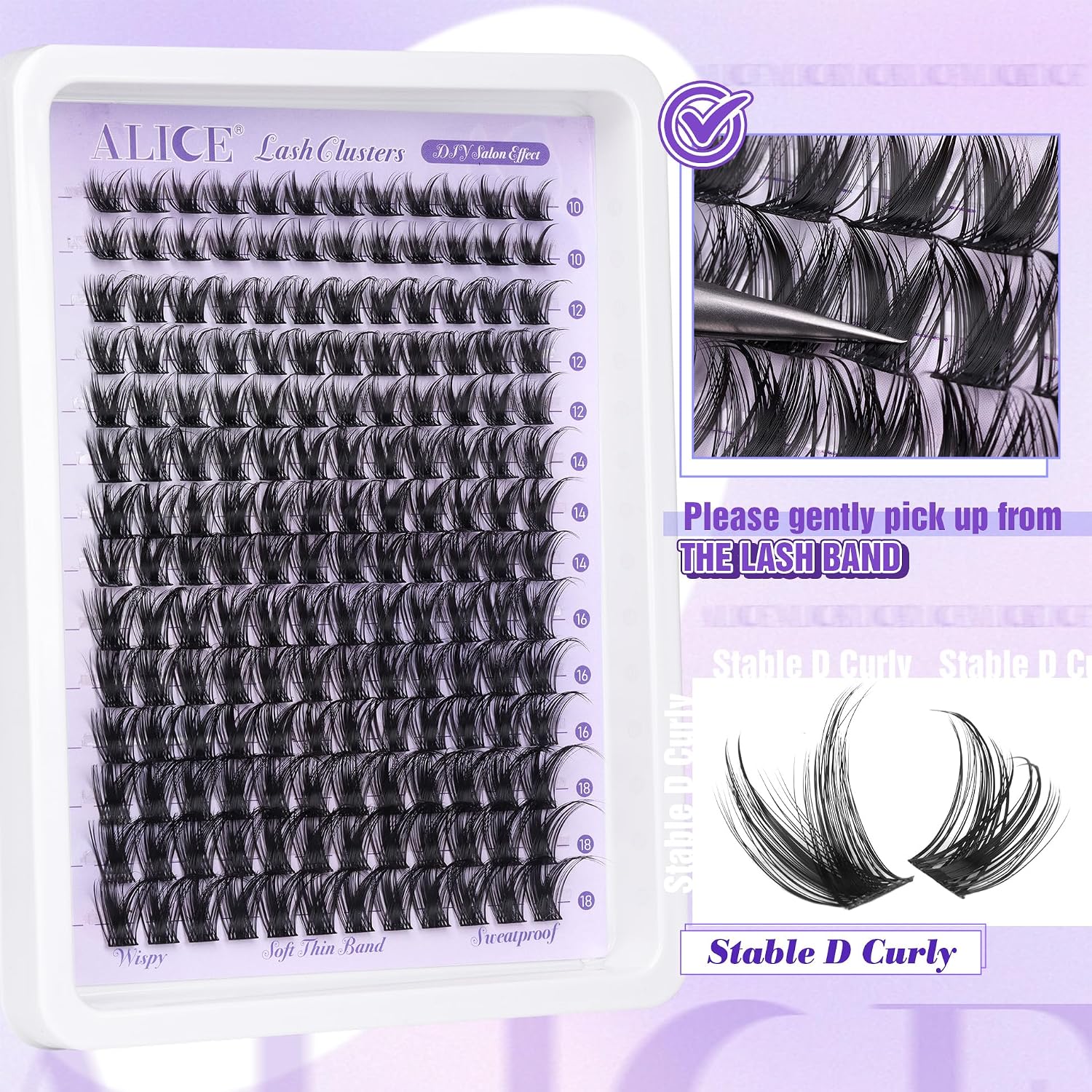 Thumbnail 5 de ALICE Lash Clusters 10-18mm 168pcs ๐
