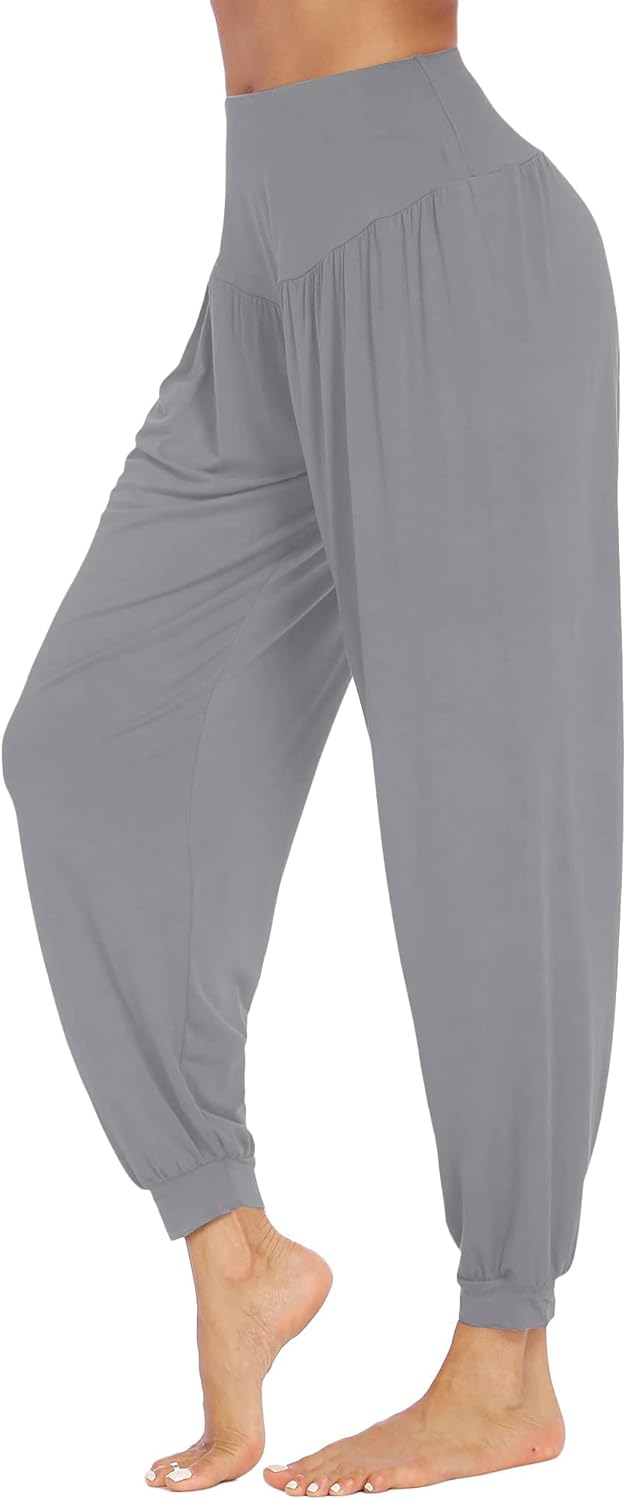Detalle 2 de PINSPARK Yogahose Damen Lang Haremshose – Weiche Freizeithose für Yoga & Freizeit