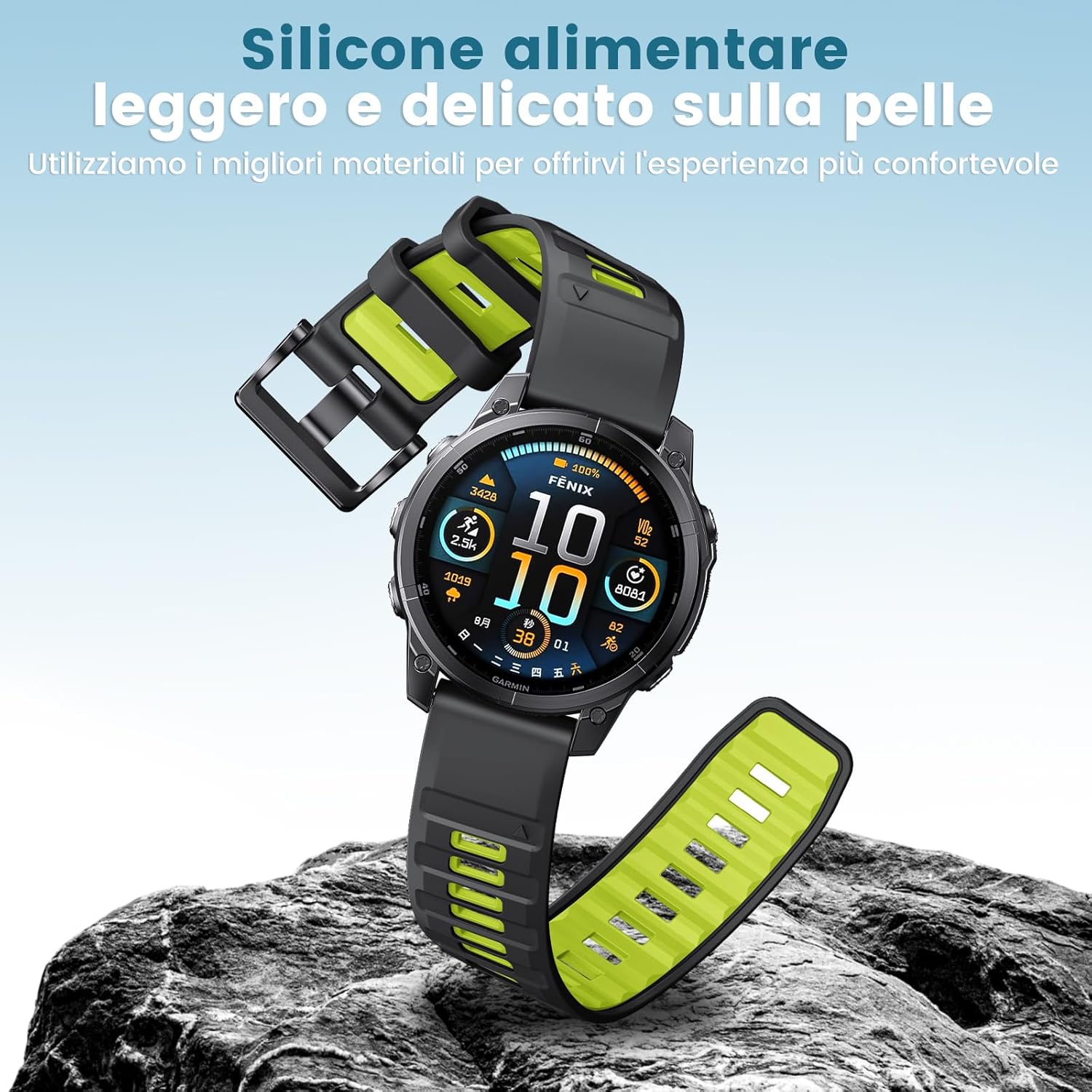 Detalle de ANBEST Cinturino Quick-fit 22mm per Garmin Fenix e altri modelli 47mm