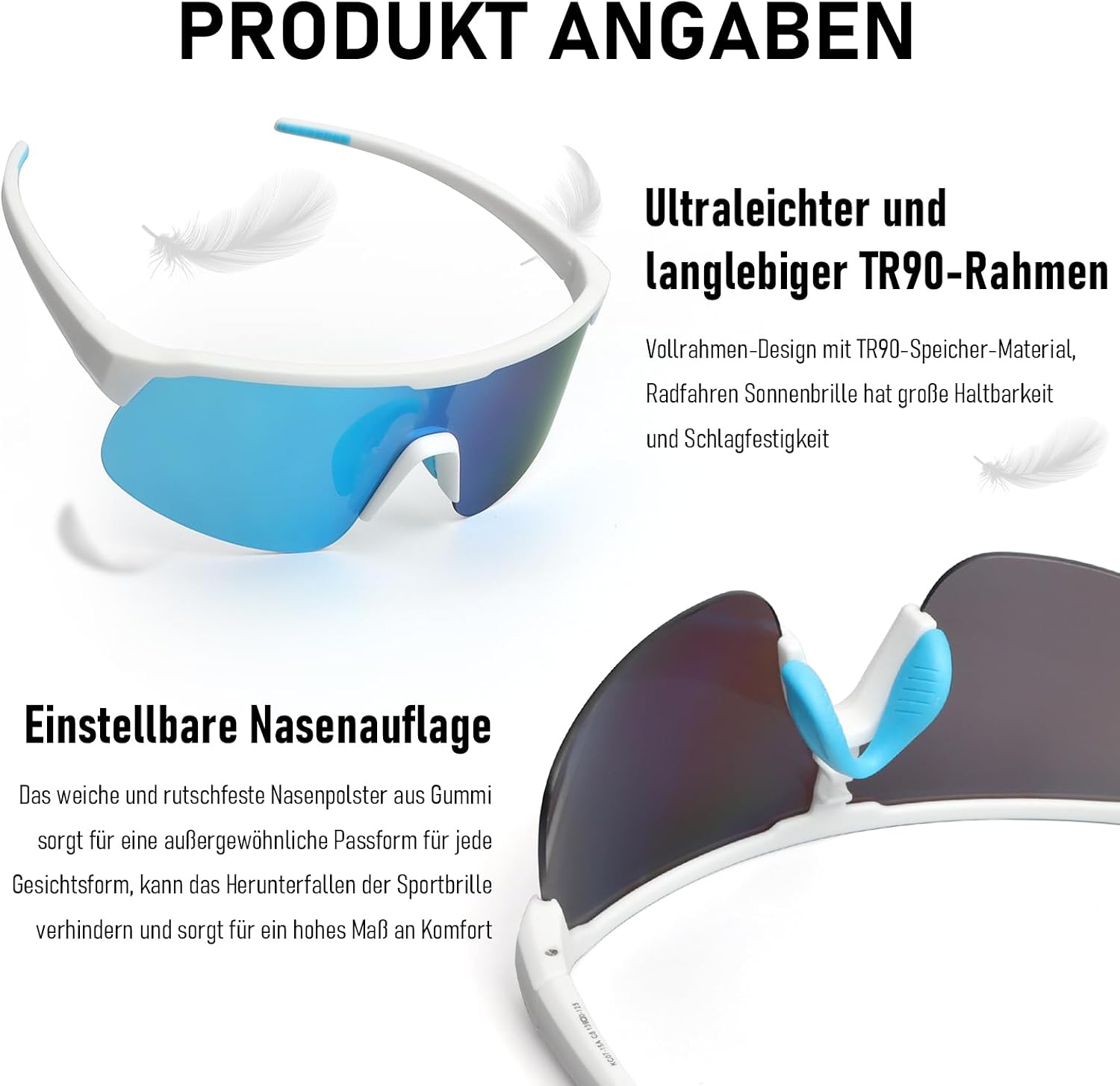 Thumbnail 2 de UVTQSSP Fahrradbrille ultraleicht TR90 34 g UV400