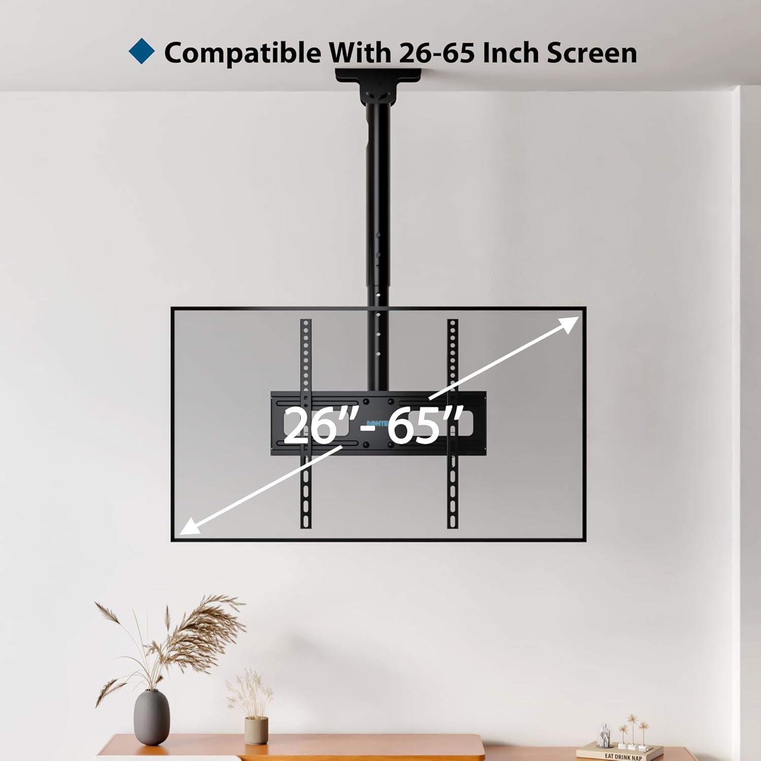 Detalle 2 de BONTEC TV-Deckenhalterung 26–65 Zoll