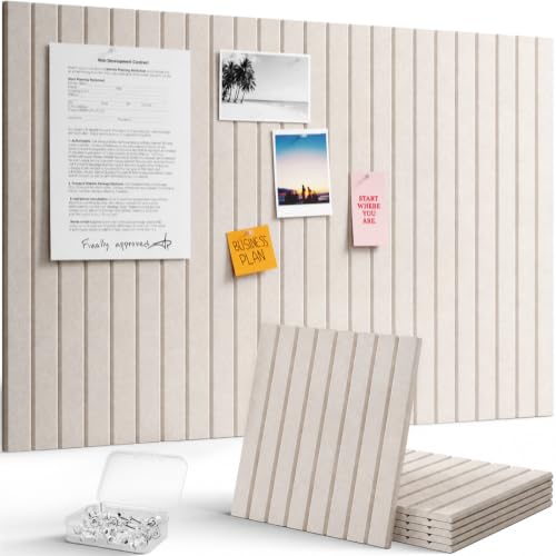 Thumbnail 1 de Lifewit: 6 tablas de fieltro autoadhesivas 30x30 cm para crear una pared de visión modular 90x60 cm