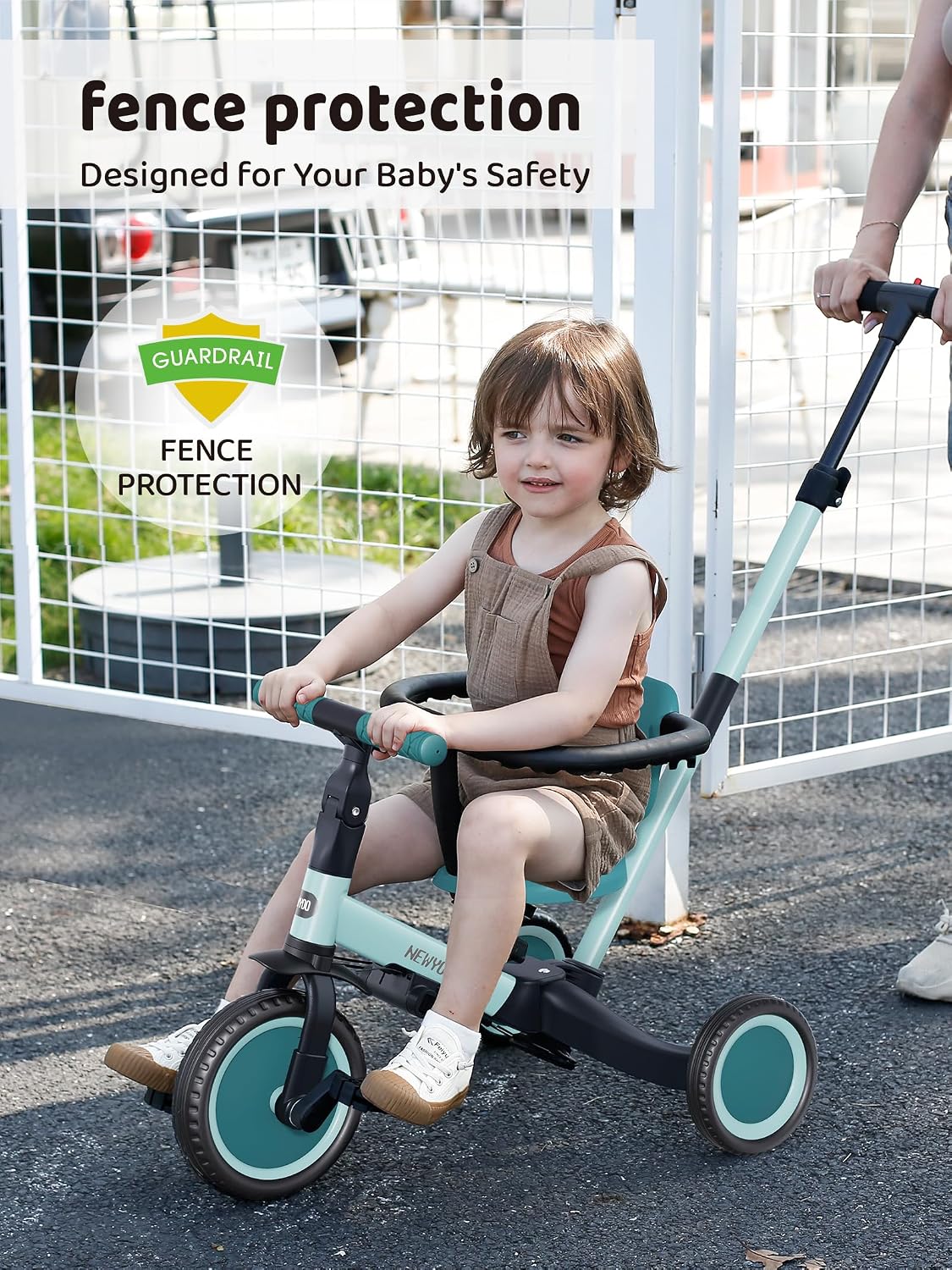 Thumbnail 1 de newyoo TR008 Toddler Push Tricycle: 5-in-1 Baby Ride-On for Ages 1–3