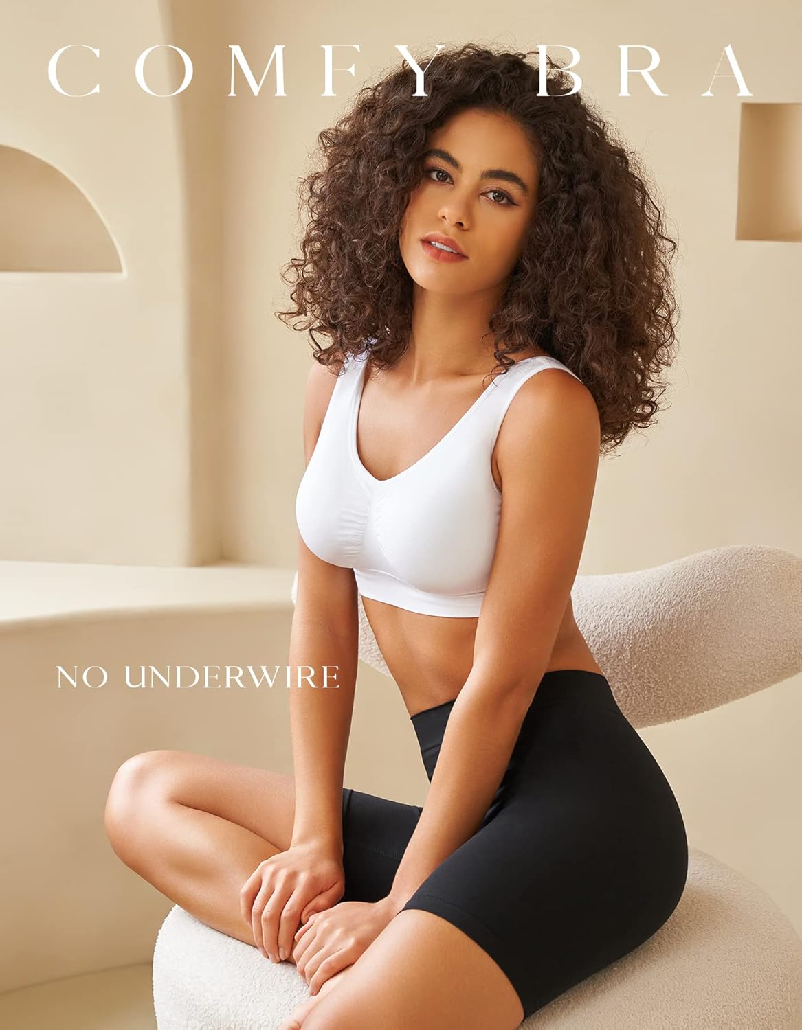 Thumbnail 1 de SIMIYA Super Comfort Bra sports bra with removable pads (plus size) for sleep, yoga and everyday comfort