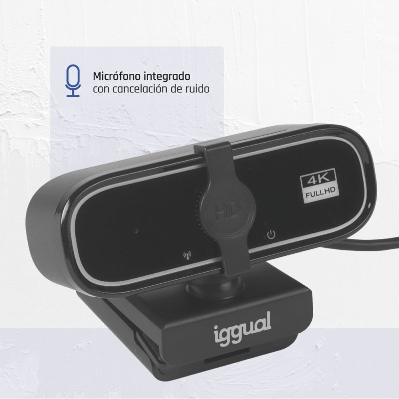 Thumbnail 1 de iggual WC3840 Business Pro View 8MP Webcam USB 4K UHD