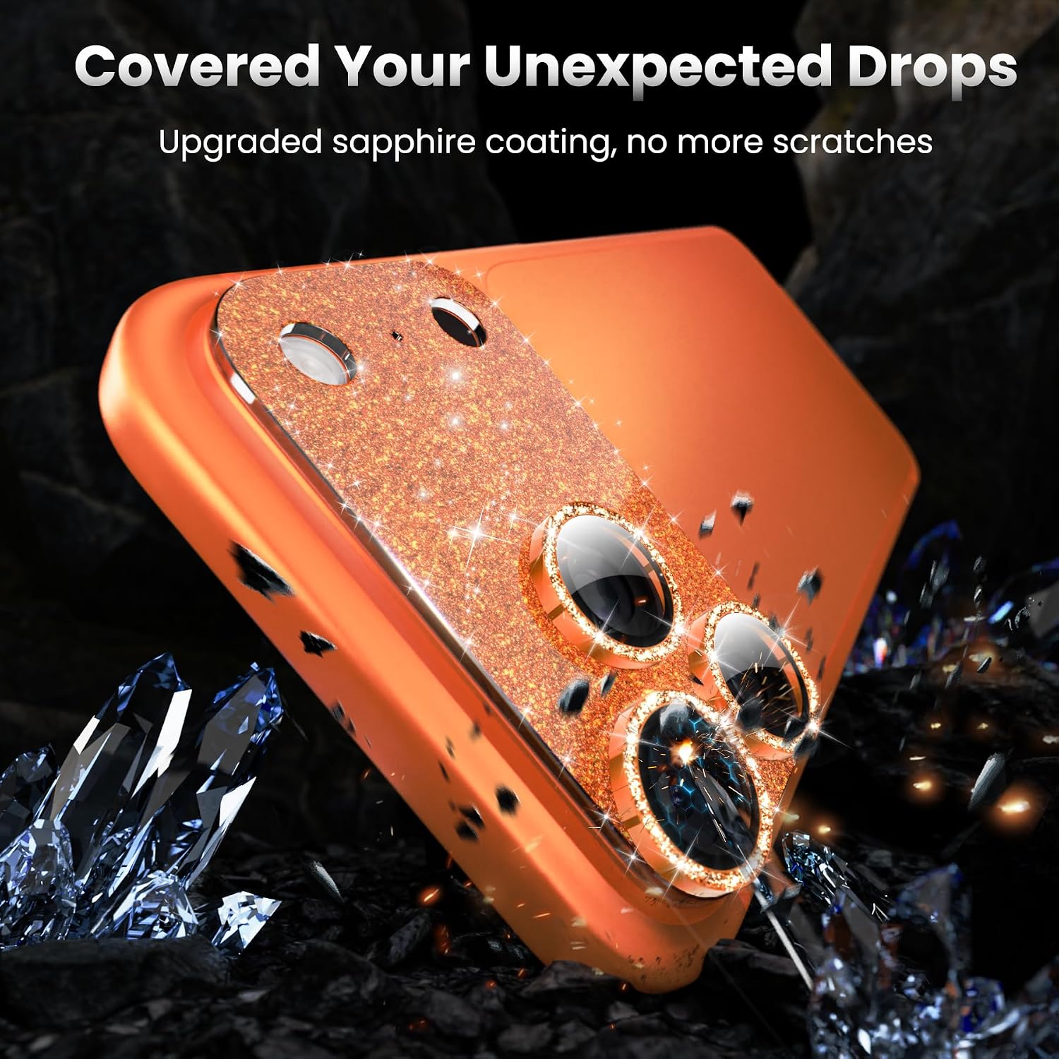 Detalle de YWXTW iPhone 17 Pro Max camera lens protector
