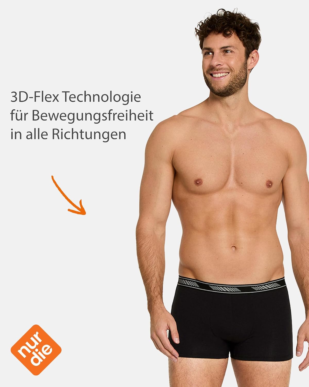 Detalle 2 de Nur Der Boxer 6er Pack 3D-Flex 🩲