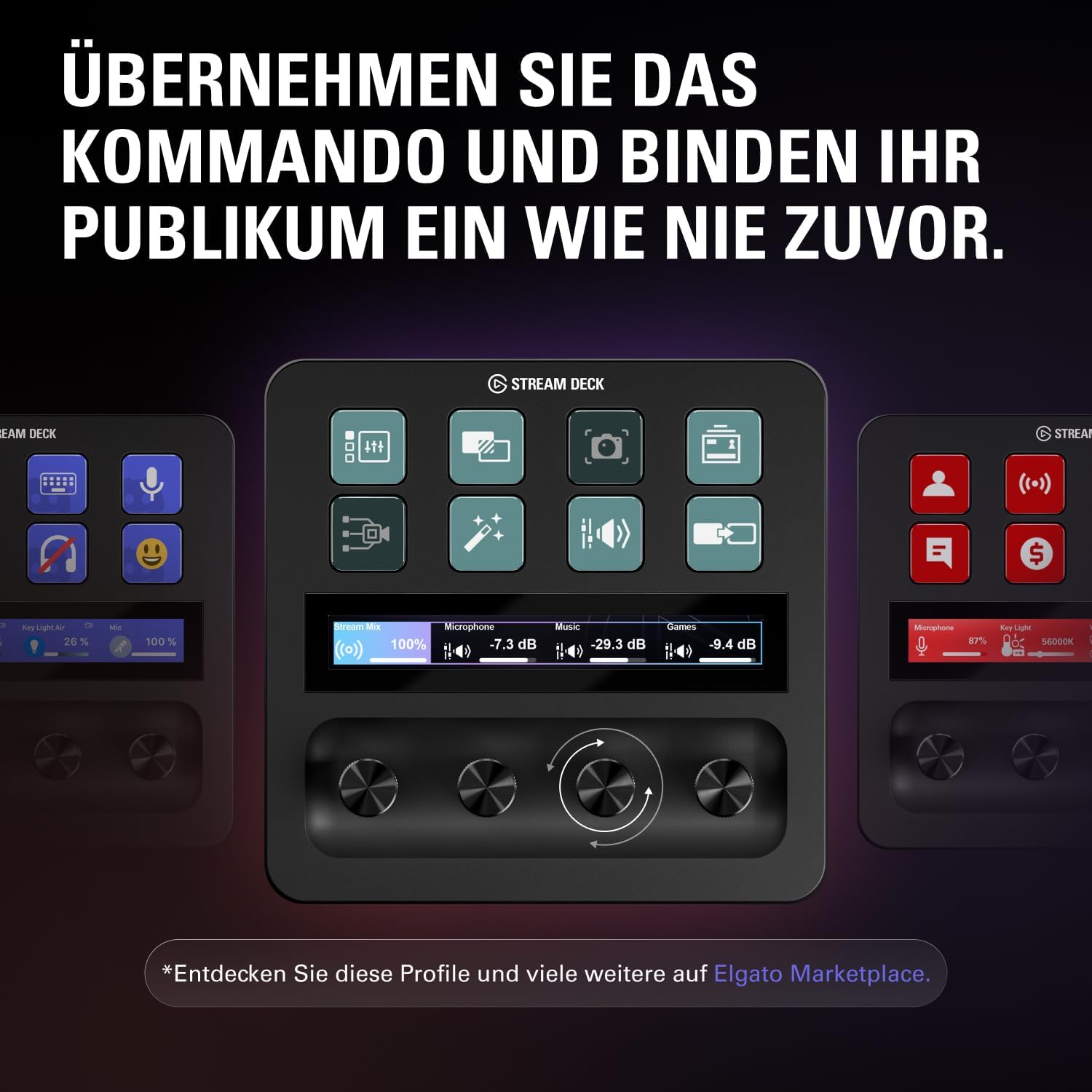 Thumbnail 2 de Elgato Stream Deck + Audiomixer