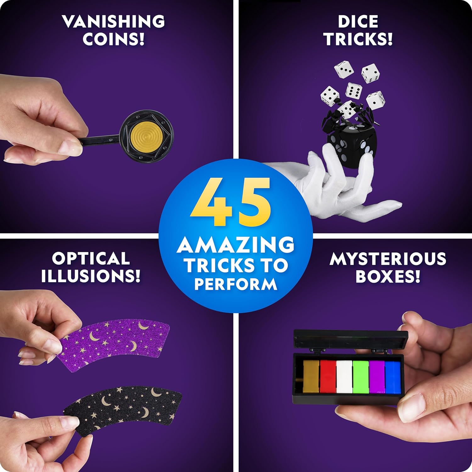 Detalle de National Geographic Kids Magic Set: 45 Tricks with Step-by-Step Video Instructions
