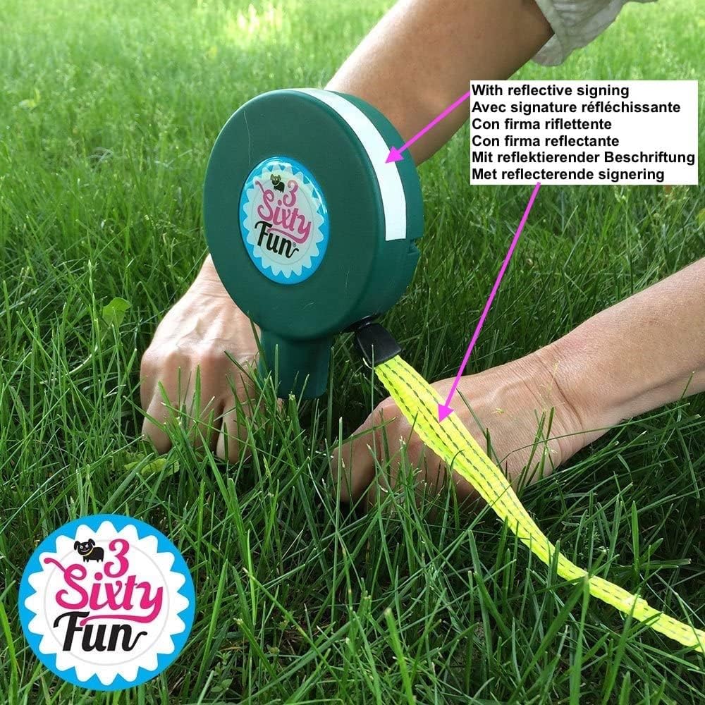 Detalle de 3Sixty Fun – Attache/laisse rotative 5 m sans enchevêtrement pour chiens jusqu’à 25 kg