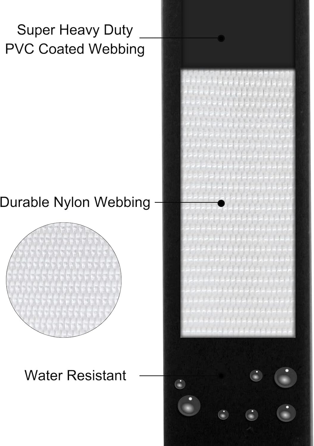 Detalle 2 de Wolfone Black 9m Long Line Lead for Recall ๐